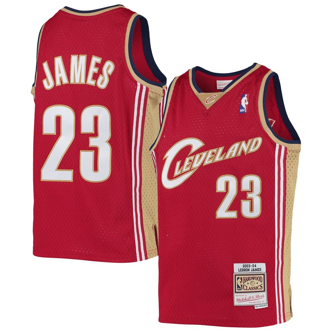 LeBron James Cleveland Cavaliers Mitchell & Ness Youth 2008-09 Hardwood Classics Swingman Jersey - Navy