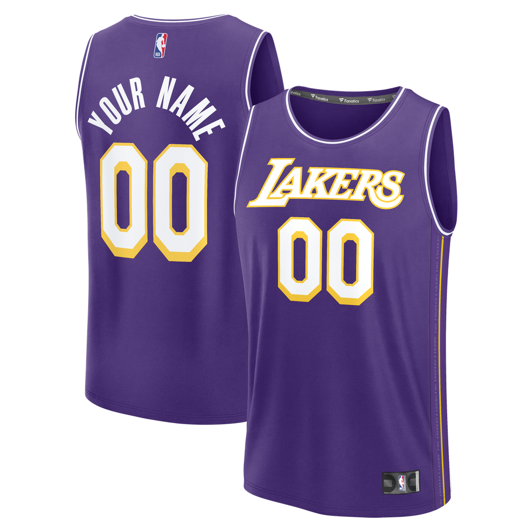 Los Angeles Lakers Fanatics Fast Break Custom Jersey - Icon Edition - Gold
