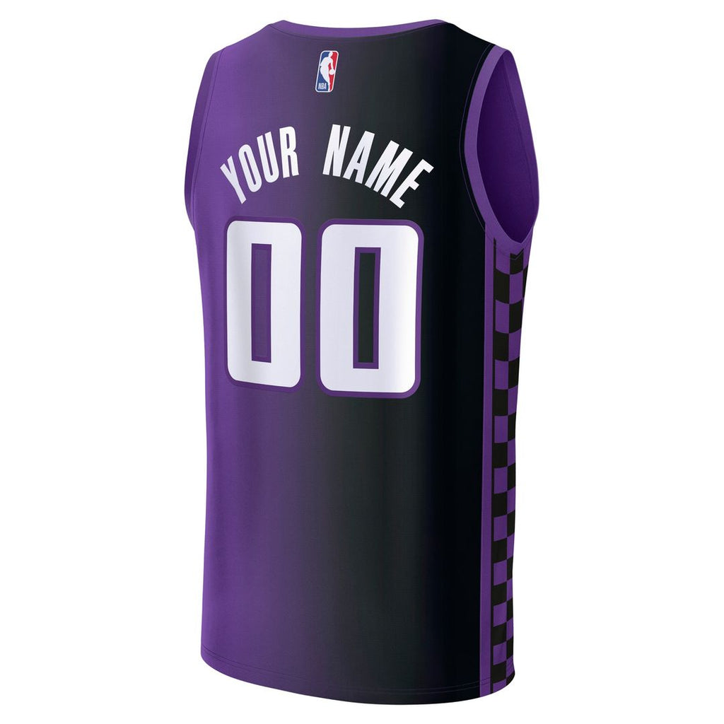 Sacramento Kings Fanatics Fast Break Custom Jersey - Statement Edition - Purple