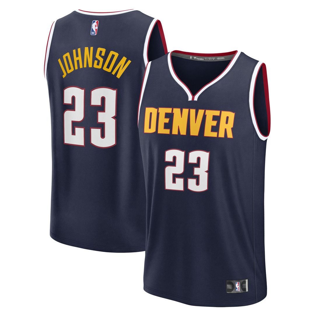 Cameron Johnson Denver Nuggets Fanatics Fast Break Replica Jersey - Navy - Icon Edition