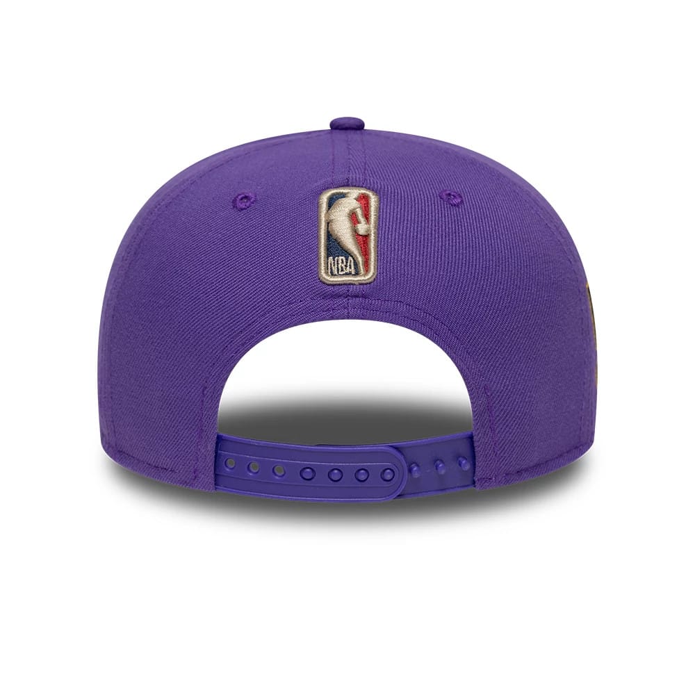 Los Angeles Lakers NBA Hardwood Classic 9FIFTY A-Frame Snapback New Era Purple