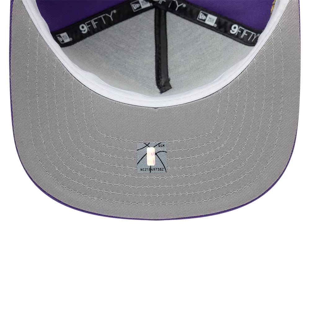 Los Angeles Lakers NBA Hardwood Classic 9FIFTY A-Frame Snapback New Era Purple