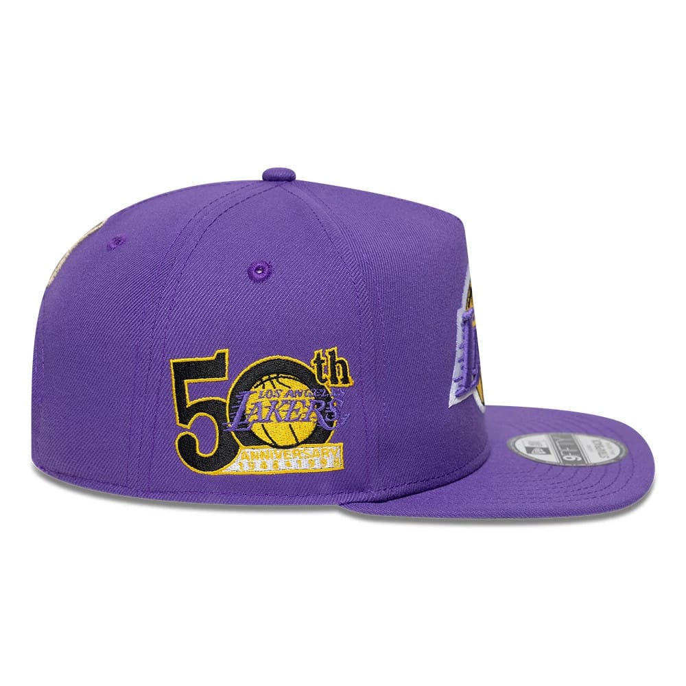 Los Angeles Lakers NBA Hardwood Classic 9FIFTY A-Frame Snapback New Era Purple