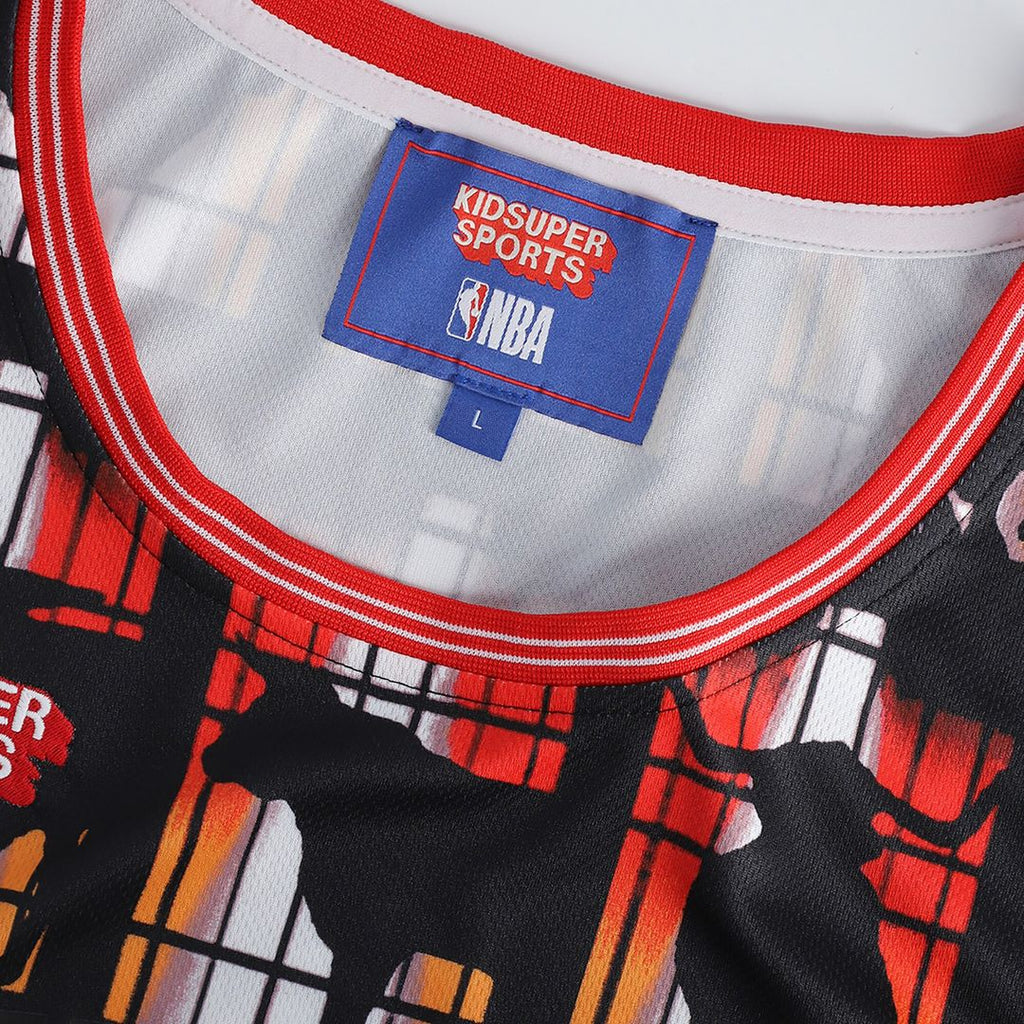 Chicago Bulls NBA & KidSuper Studios by Fanatics Unisex Hometown Jersey - Red