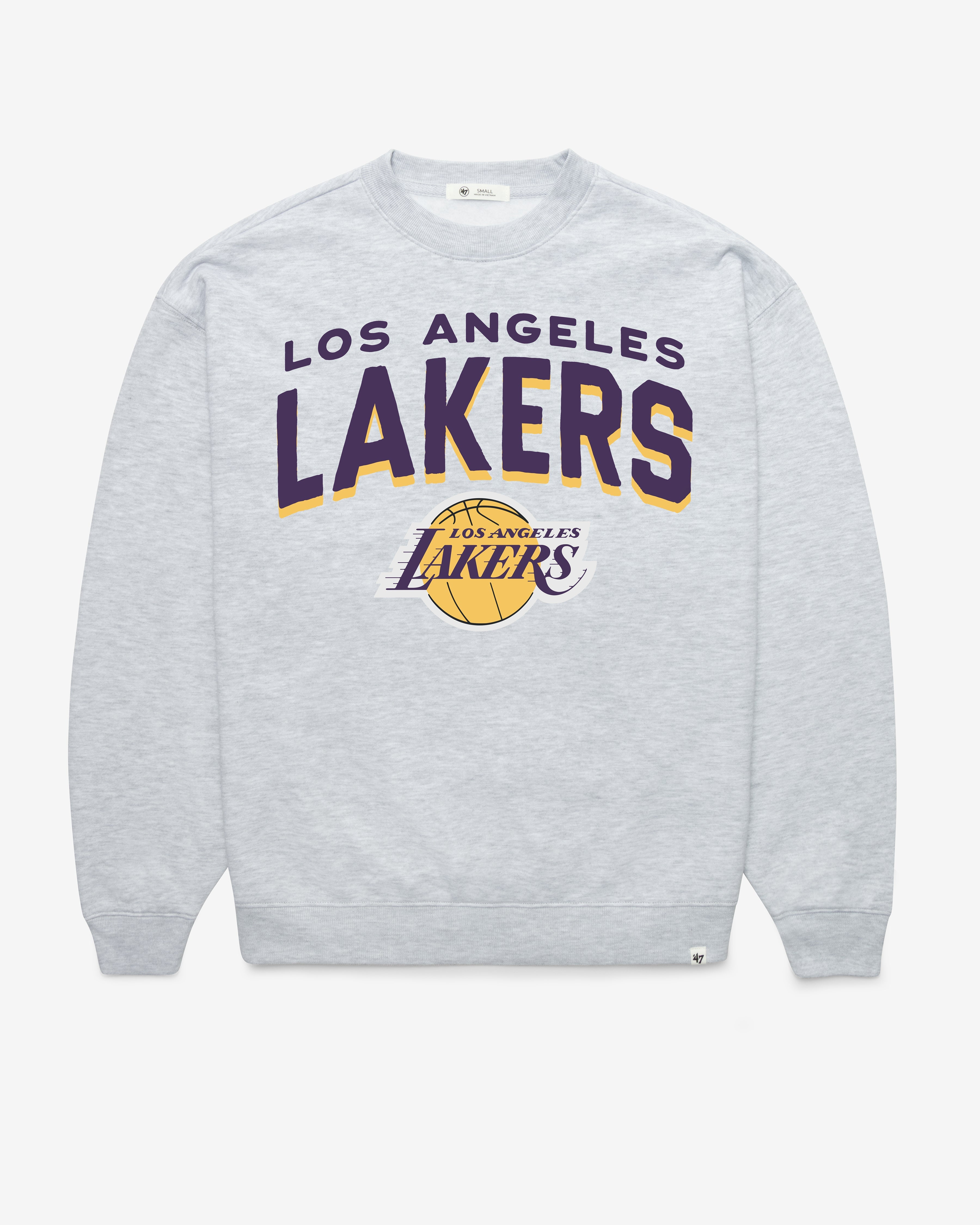 LOS ANGELES LAKERS CAMPUS ARCH CLOUD '47 OVERSIZED CREW WOMENS