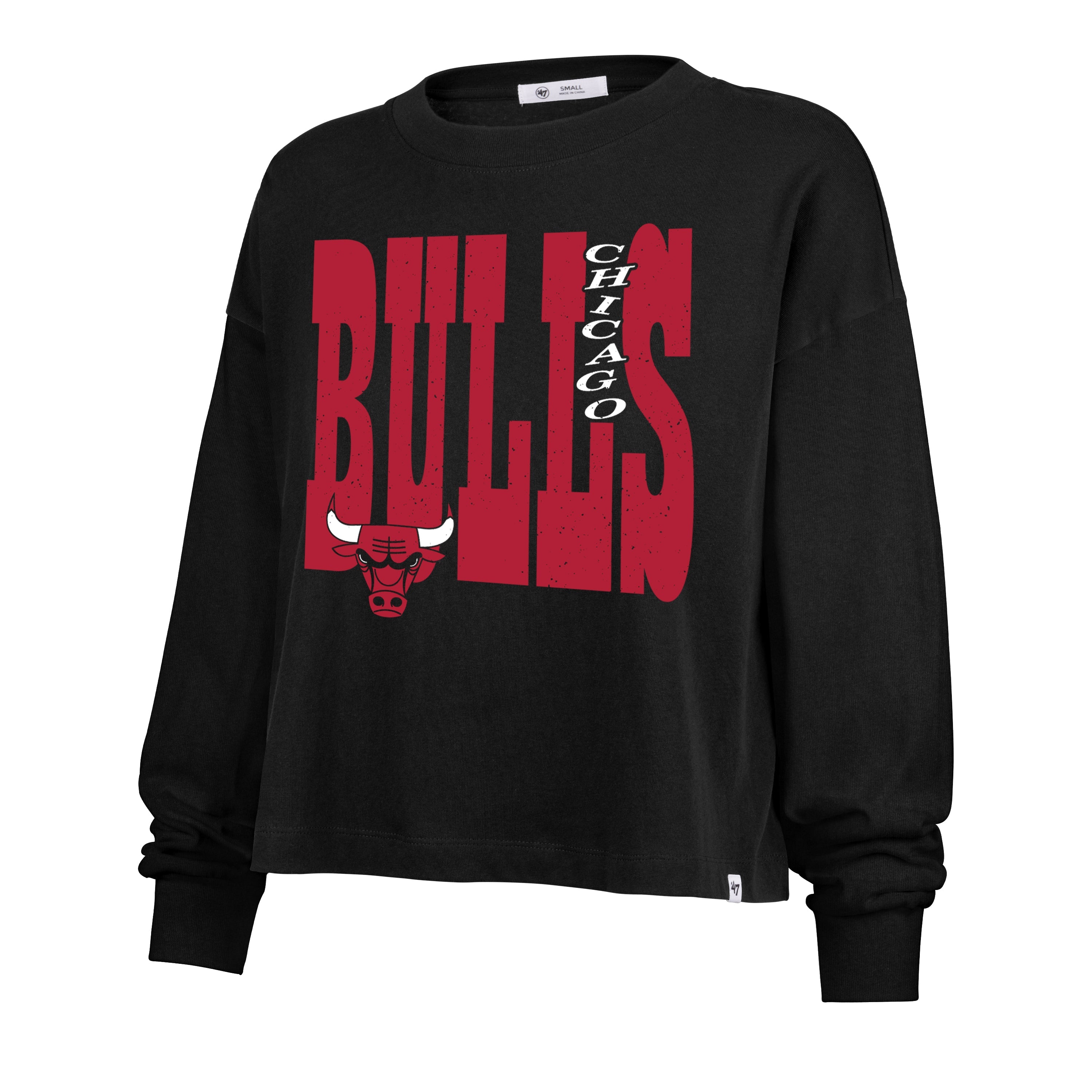 CHICAGO BULLS BOLD STACK '47 SYDNEY LONG SLEEVE TEE WOMENS