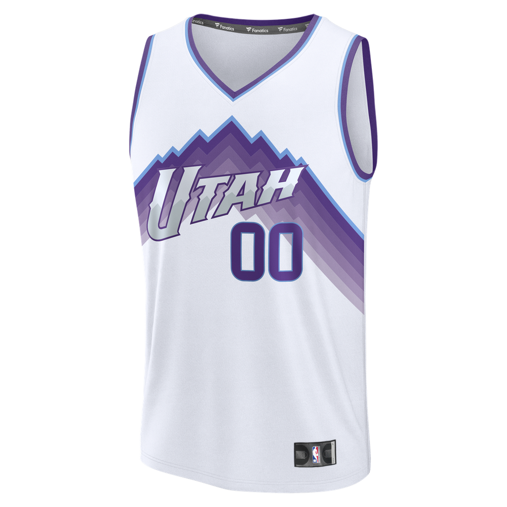 Utah Jazz Fanatics Fast Break Replica Custom Jersey - Purple - Icon Edition