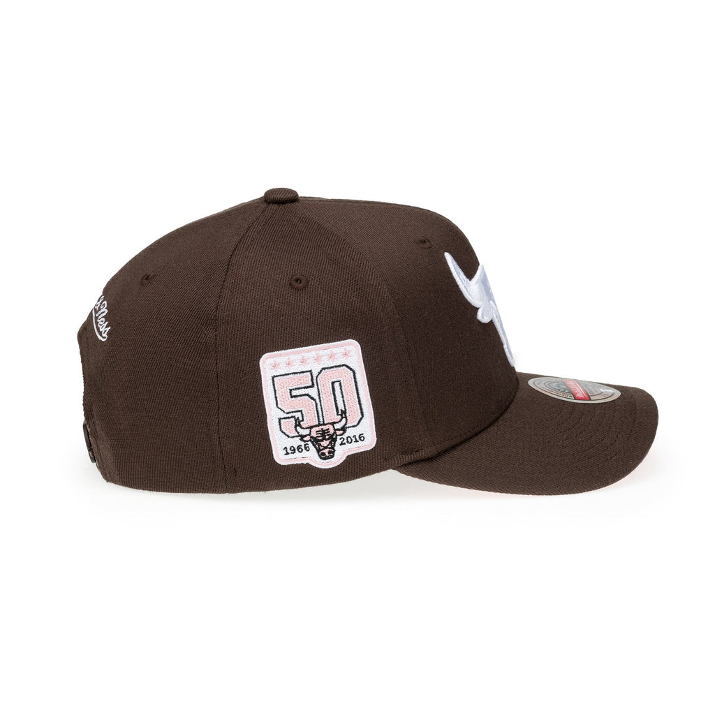 Chicago Bulls NBA Choco Blush Classic Red Snapback Mitchell & Ness