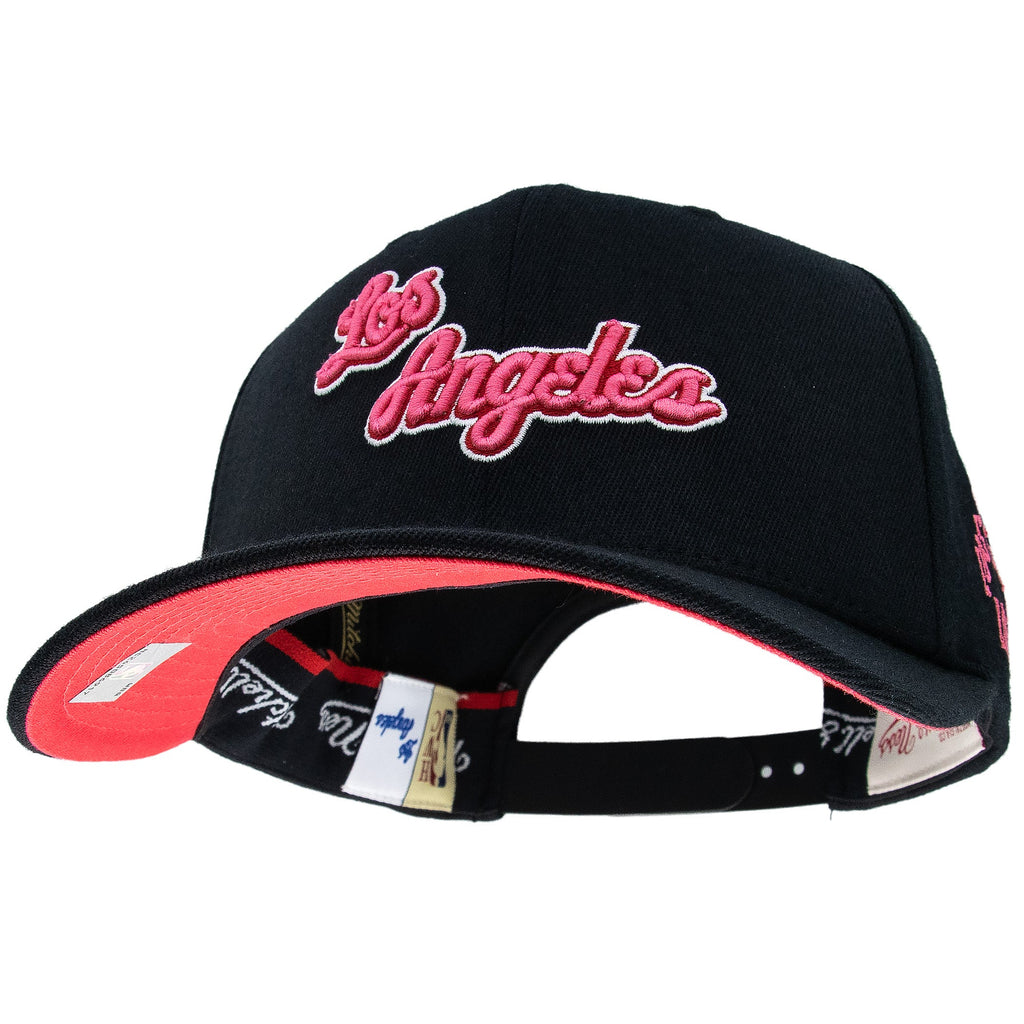 Los Angeles Lakers NBA Is It Pink? Classic Red Snapback Mitchell & Ness Black/Pink
