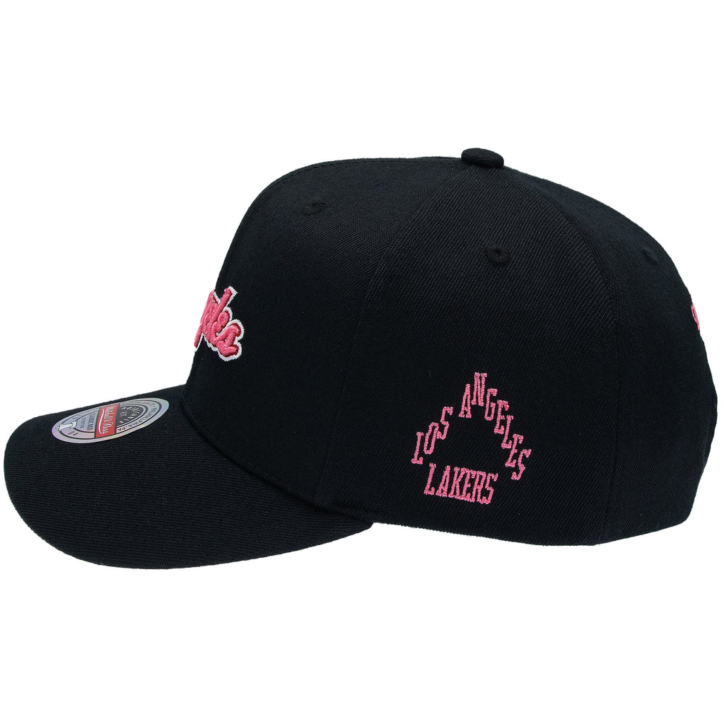 Los Angeles Lakers NBA Is It Pink? Classic Red Snapback Mitchell & Ness Black/Pink