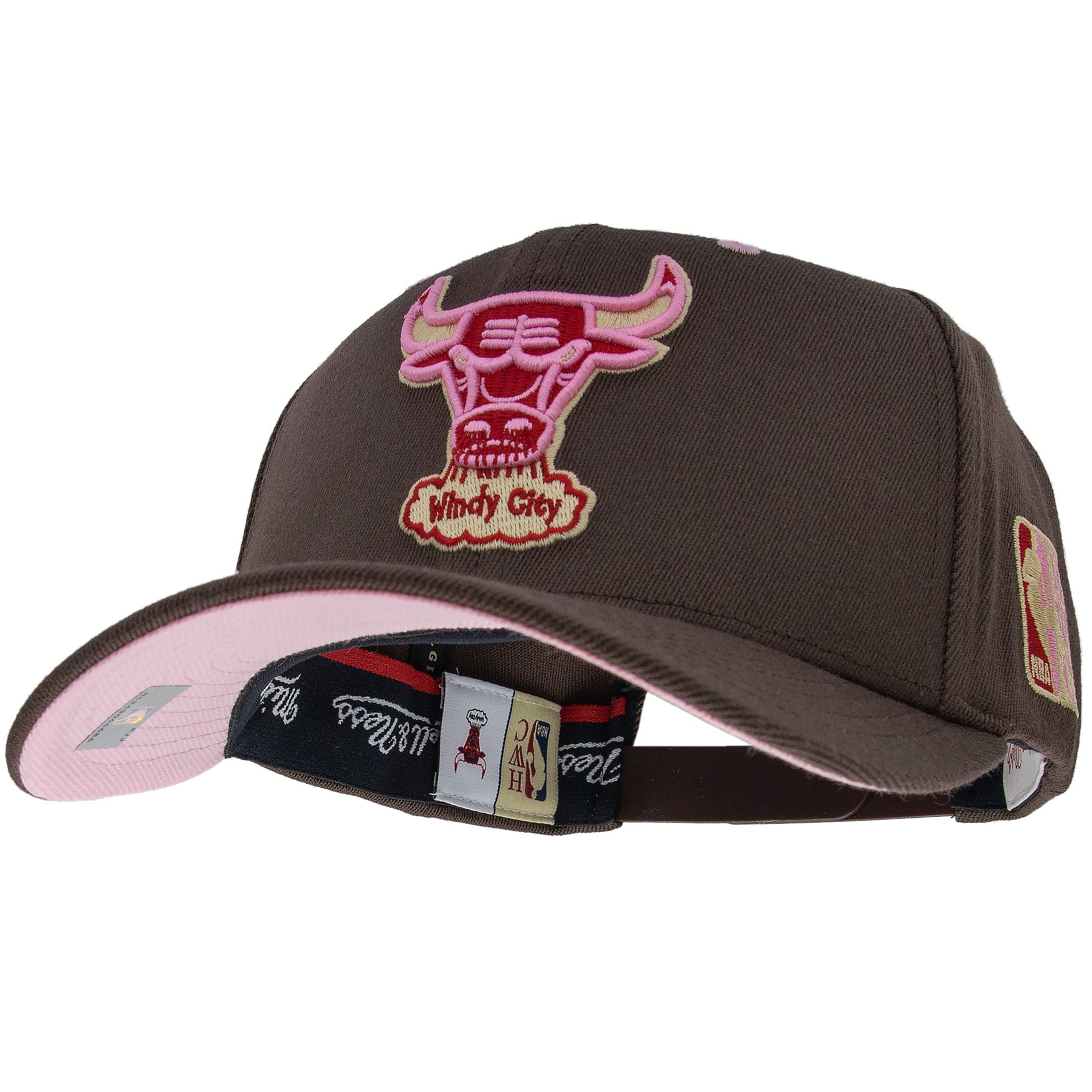 Chicago Bulls NBA Brown Sugar Bacon Classic Red Snapback Mitchell & Ness Brown/Pink