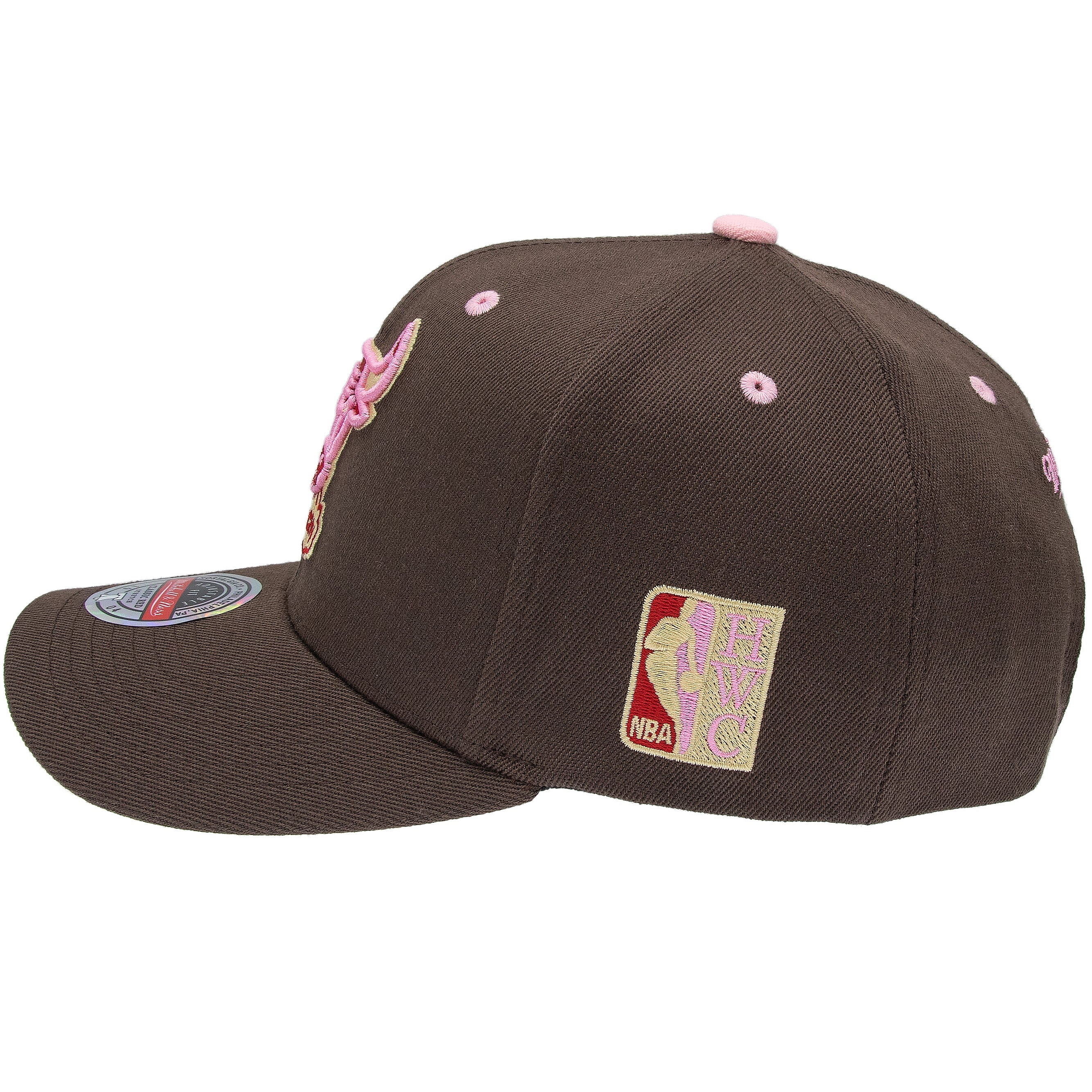Chicago Bulls NBA Brown Sugar Bacon Classic Red Snapback Mitchell & Ness Brown/Pink