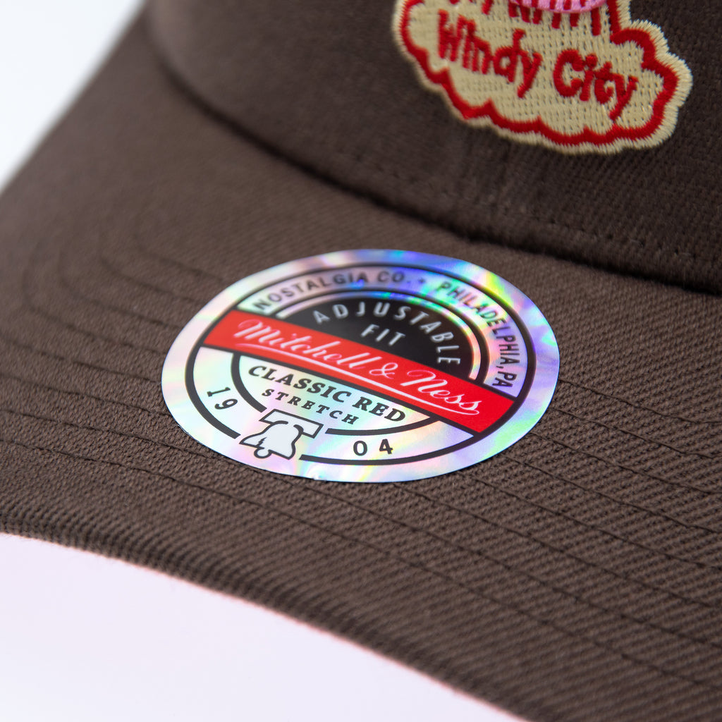 Chicago Bulls NBA Brown Sugar Bacon Classic Red Snapback Mitchell & Ness Brown/Pink