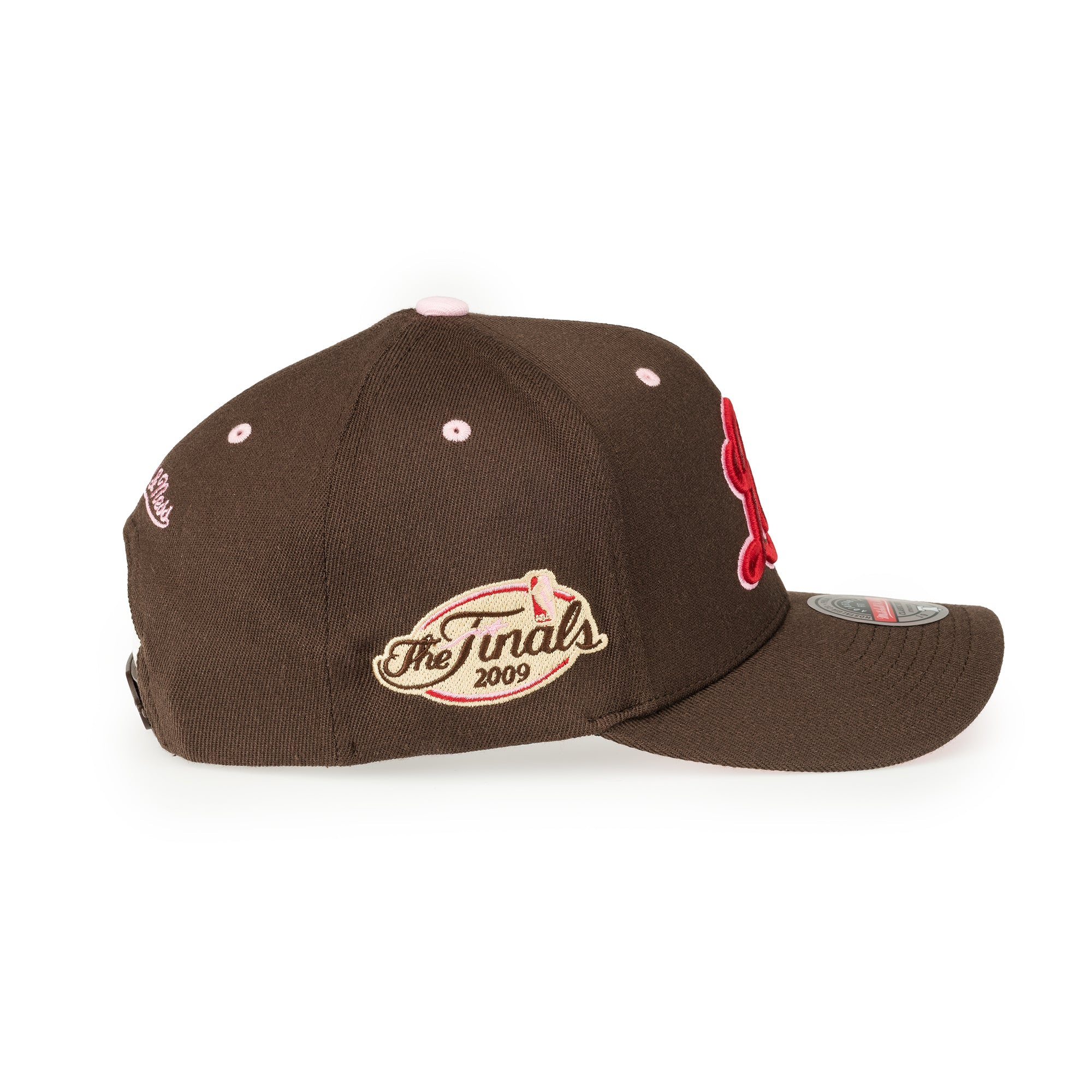 Los Angeles Lakers NBA Brown Sugar Bacon Classic Red Snapback Mitchell & Ness Brown/Pink