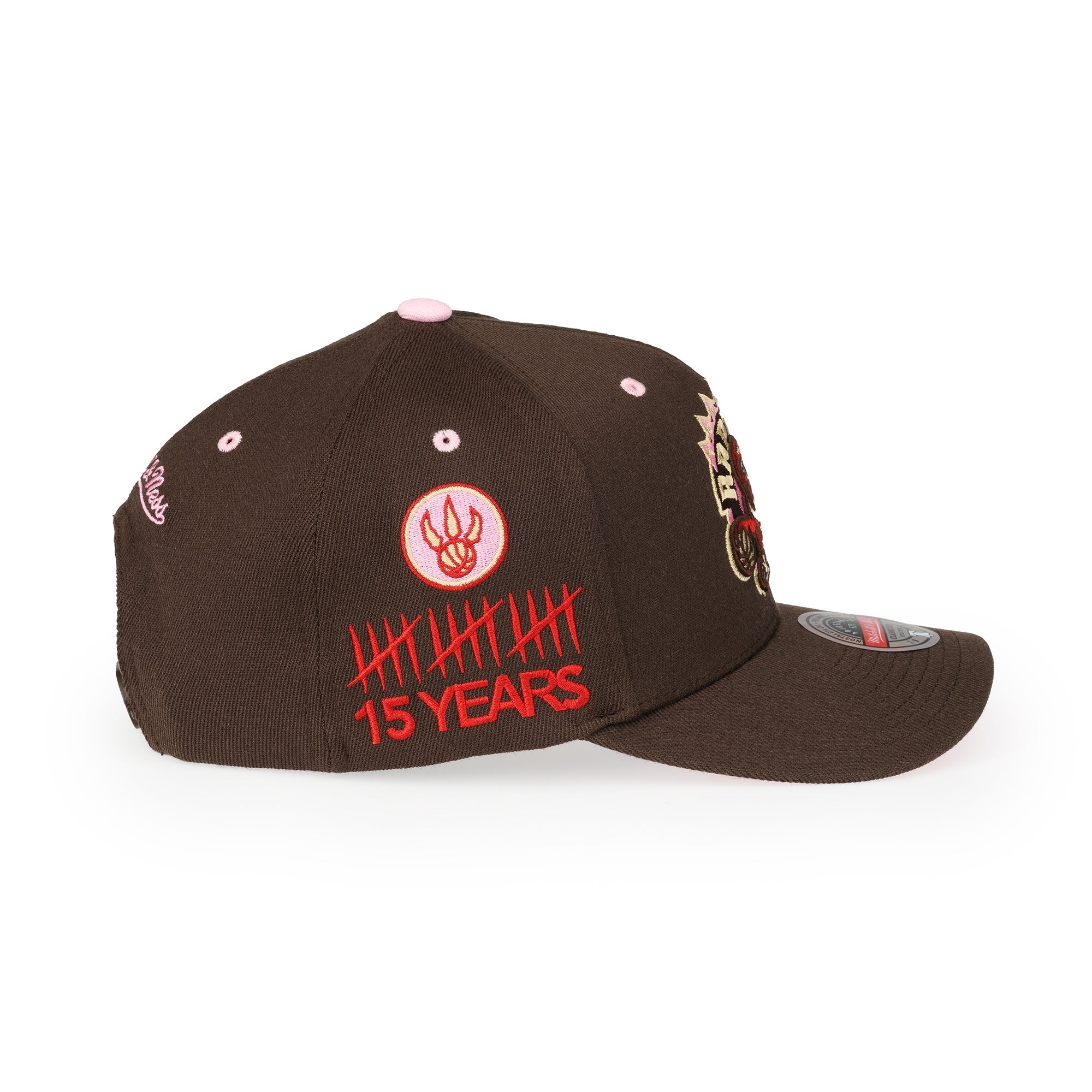 Toronto Raptors NBA Brown Sugar Bacon Classic Red Snapback Mitchell & Ness Brown/Pink