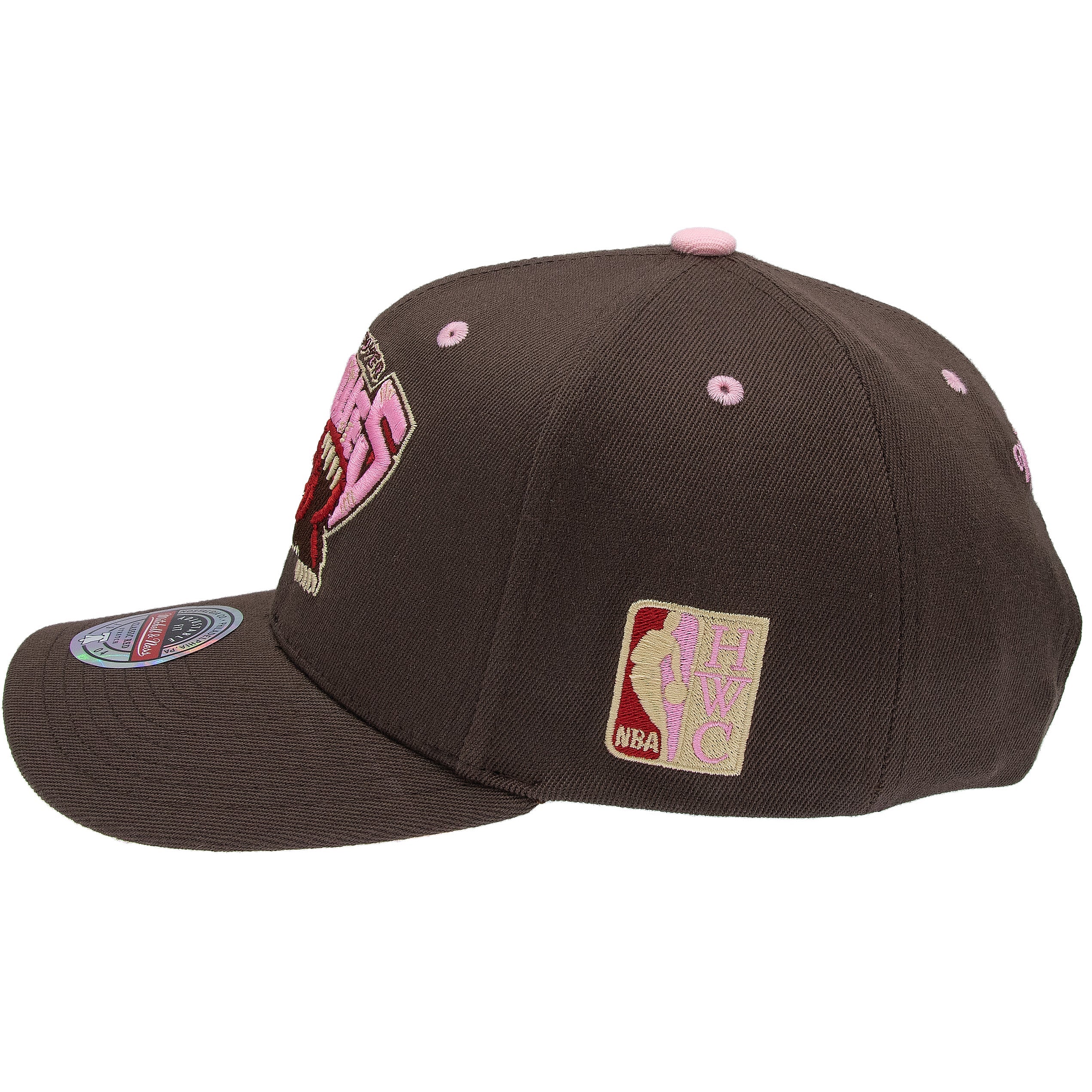 Vancouver Grizzlies NBA Brown Sugar Bacon Classic Red Snapback Mitchell & Ness Brown/Pink