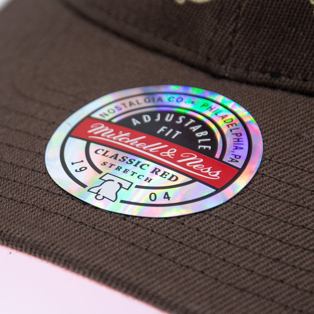 Vancouver Grizzlies NBA Brown Sugar Bacon Classic Red Snapback Mitchell & Ness Brown/Pink