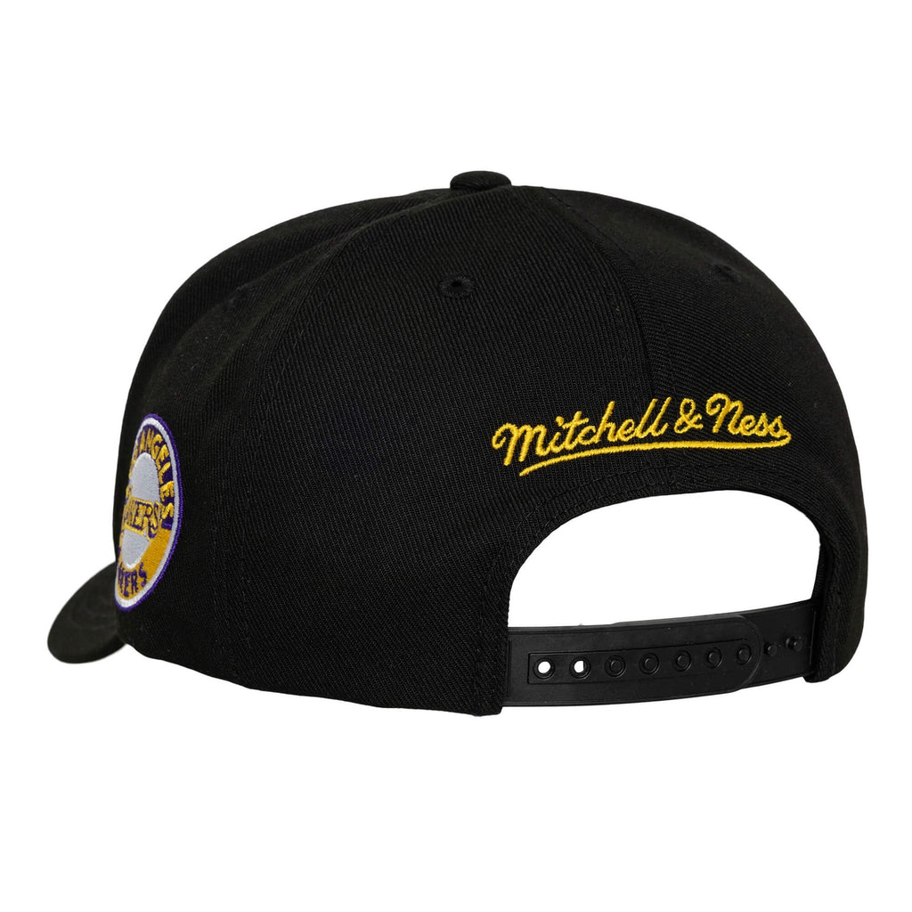 Los Angeles Lakers NBA Pro Pinch Snapback Mitchell & Ness Black