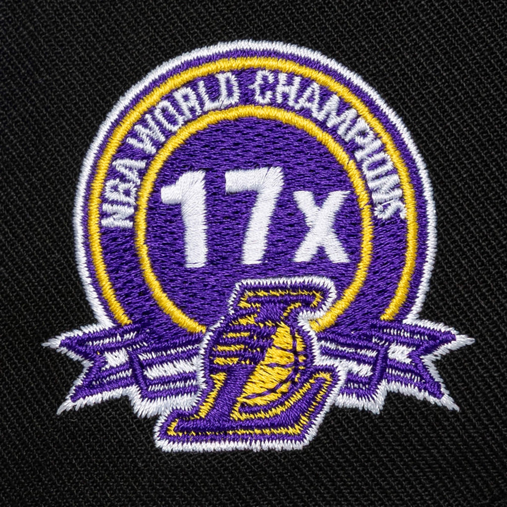 Los Angeles Lakers NBA Pro Pinch Snapback Mitchell & Ness Black