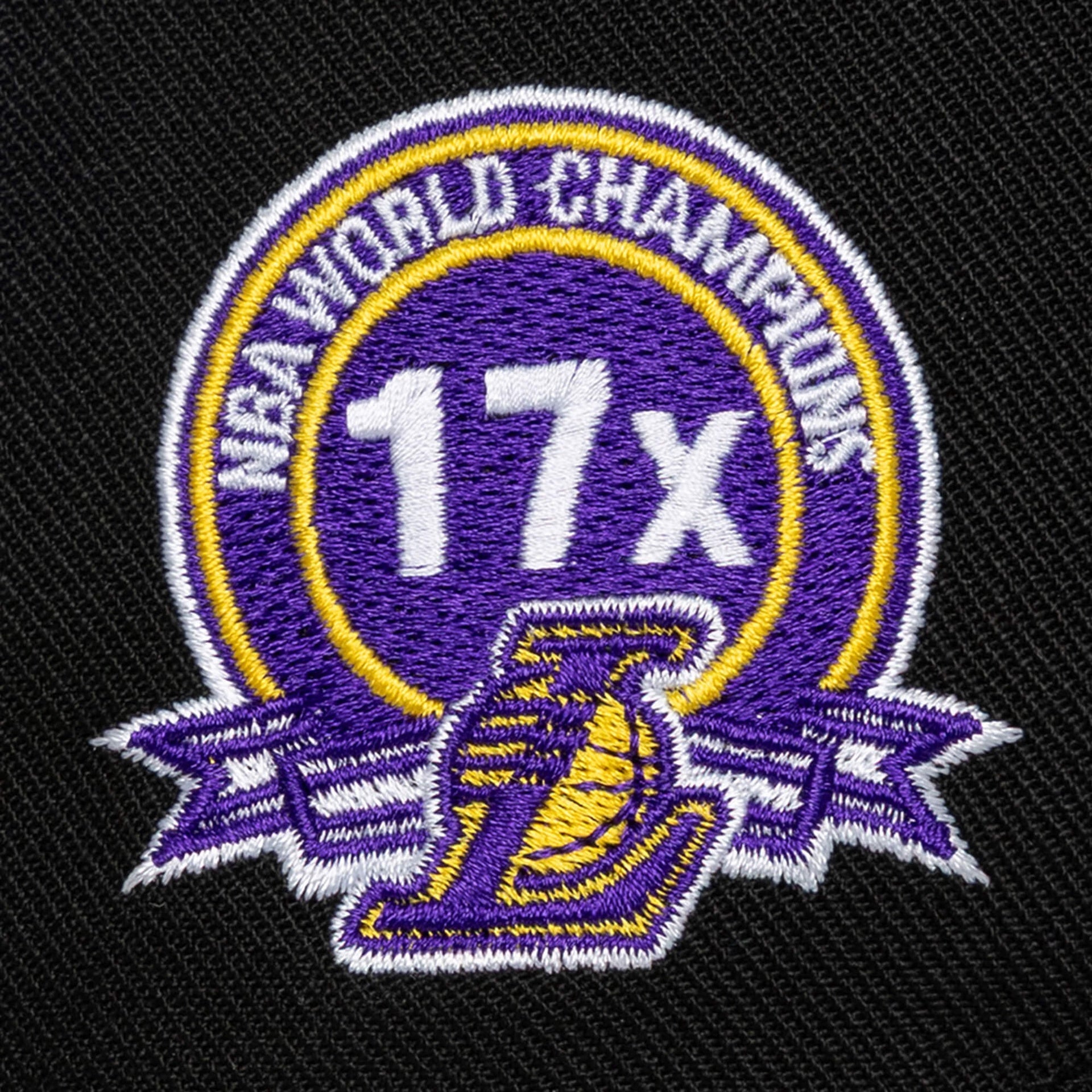 Los Angeles Lakers NBA Pro Pinch Snapback Mitchell & Ness Black
