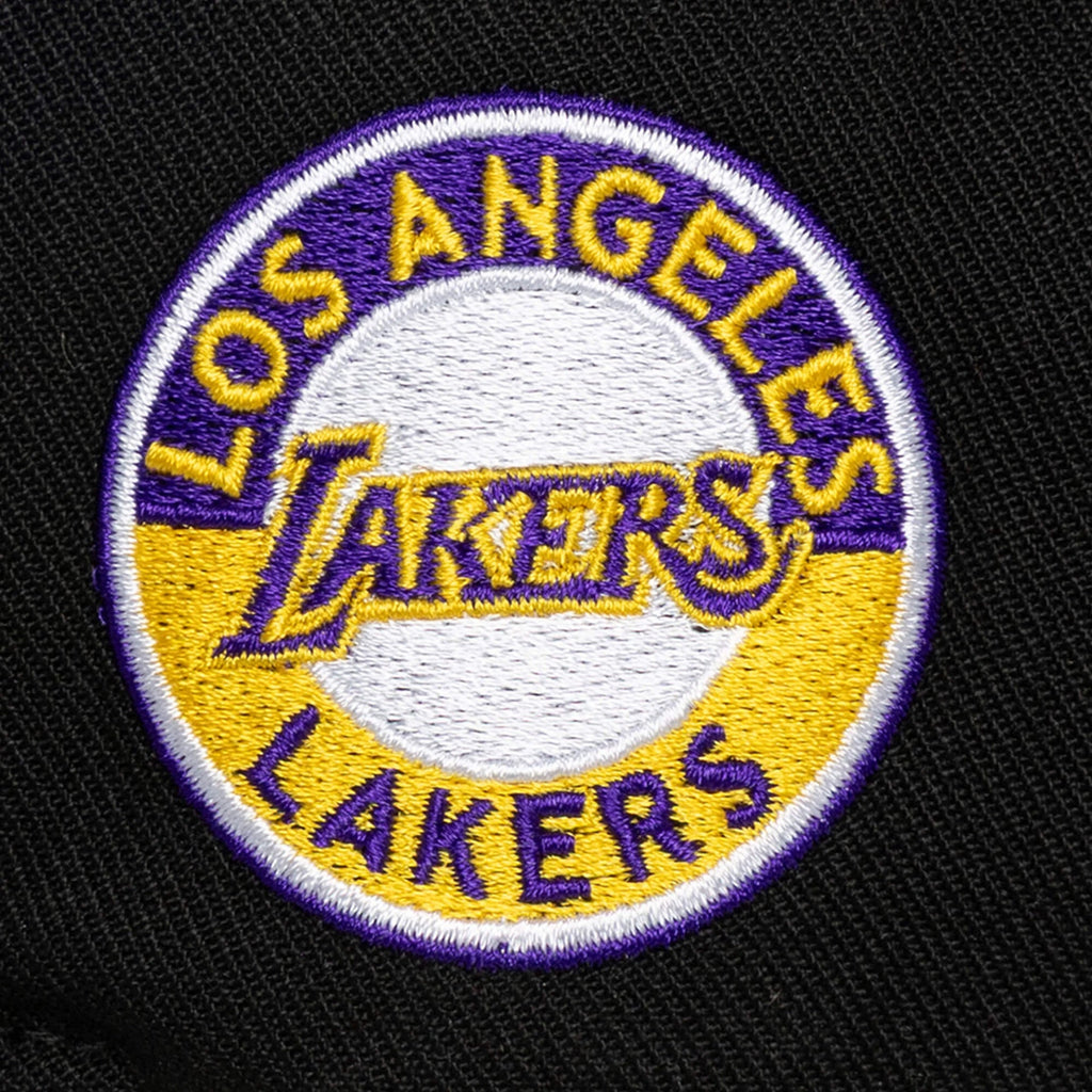 Los Angeles Lakers NBA Pro Pinch Snapback Mitchell & Ness Black