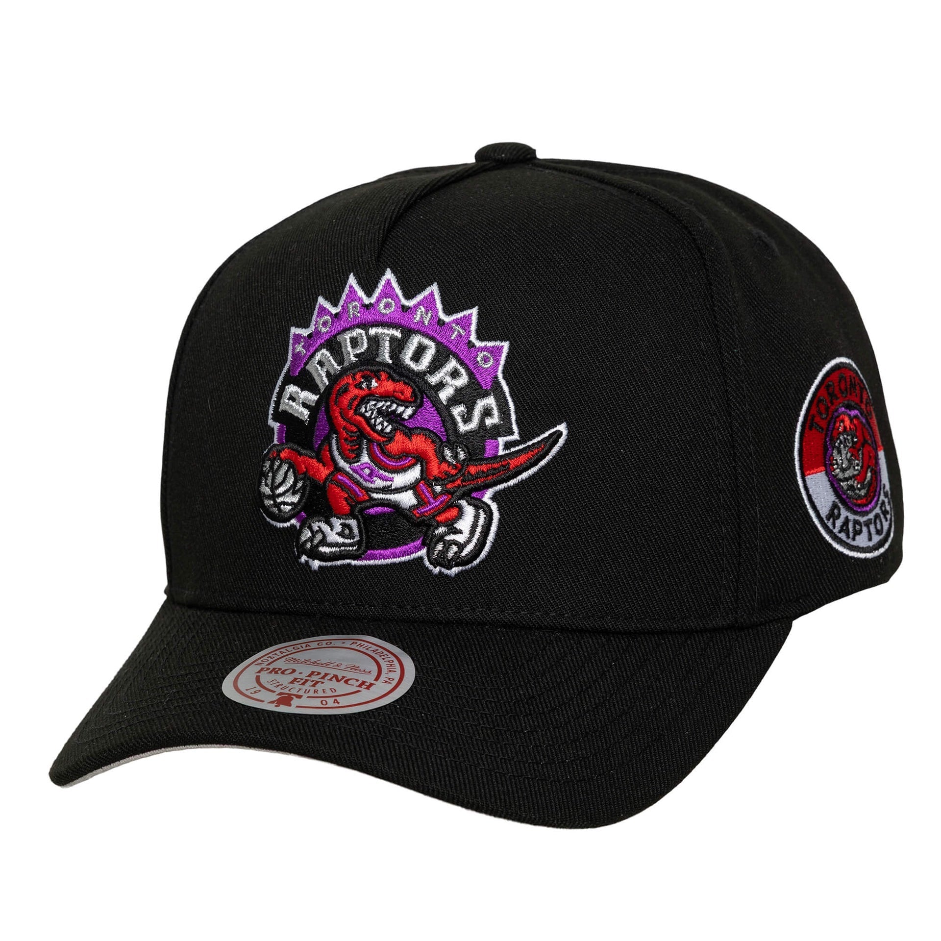 Toronto Raptors NBA Pro Pinch Snapback Mitchell & Ness Black