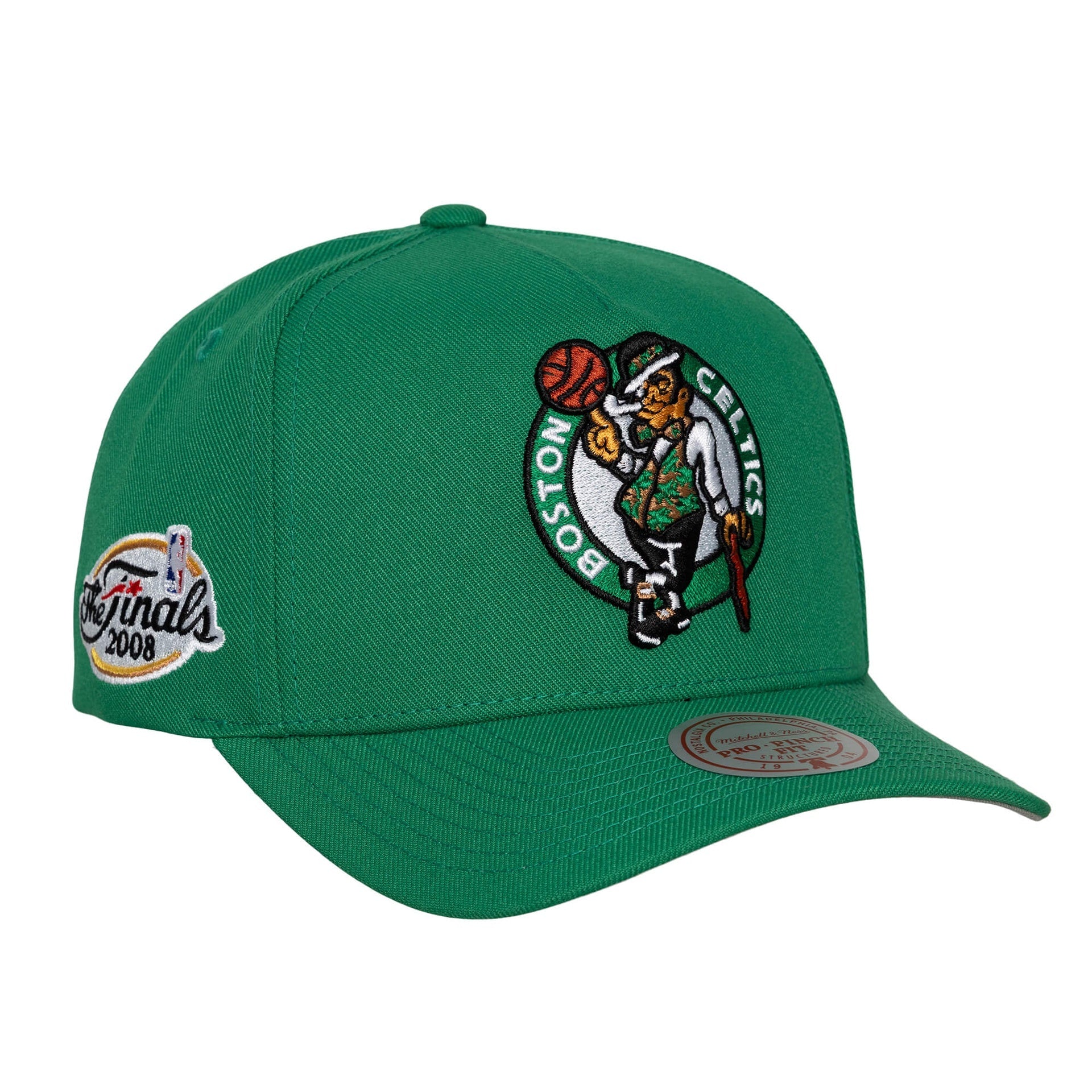 Boston Celtics NBA Pro Pinch Snapback Mitchell & Ness Green