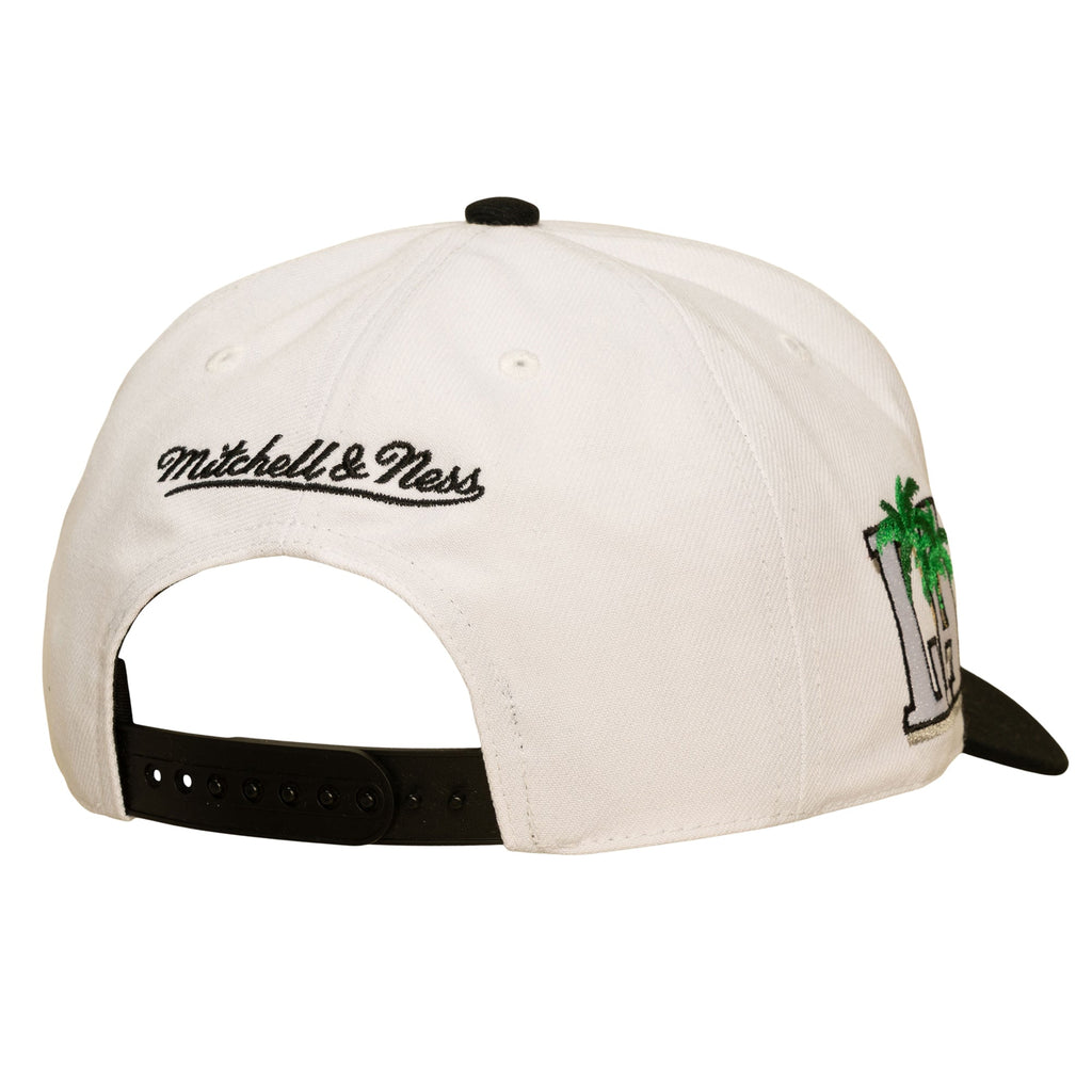 Los Angeles Lakers NBA In the City Pro Snapback Mitchell & Ness White