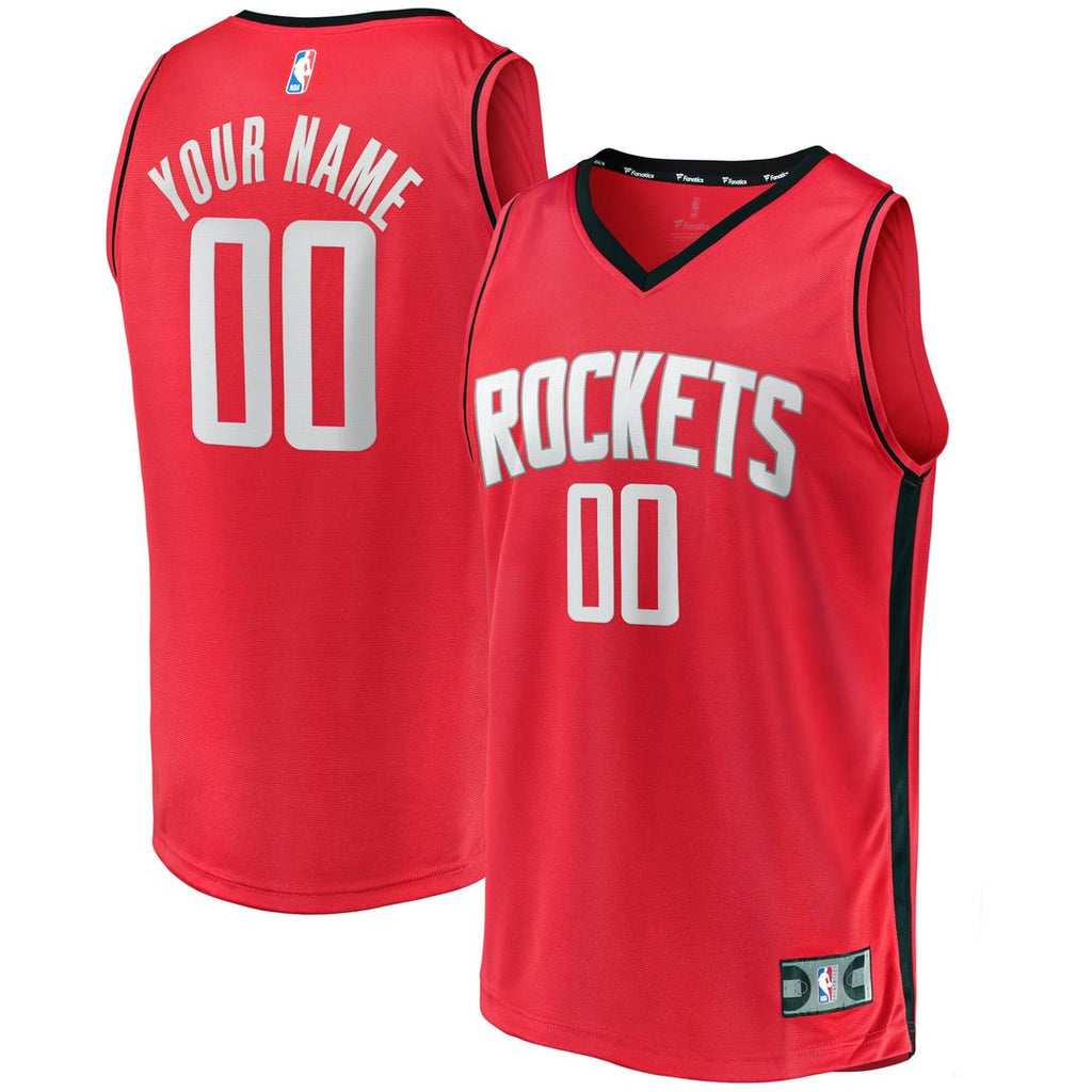Houston Rockets Fanatics Youth Fast Break Custom Replica Jersey - Icon Edition – Red
