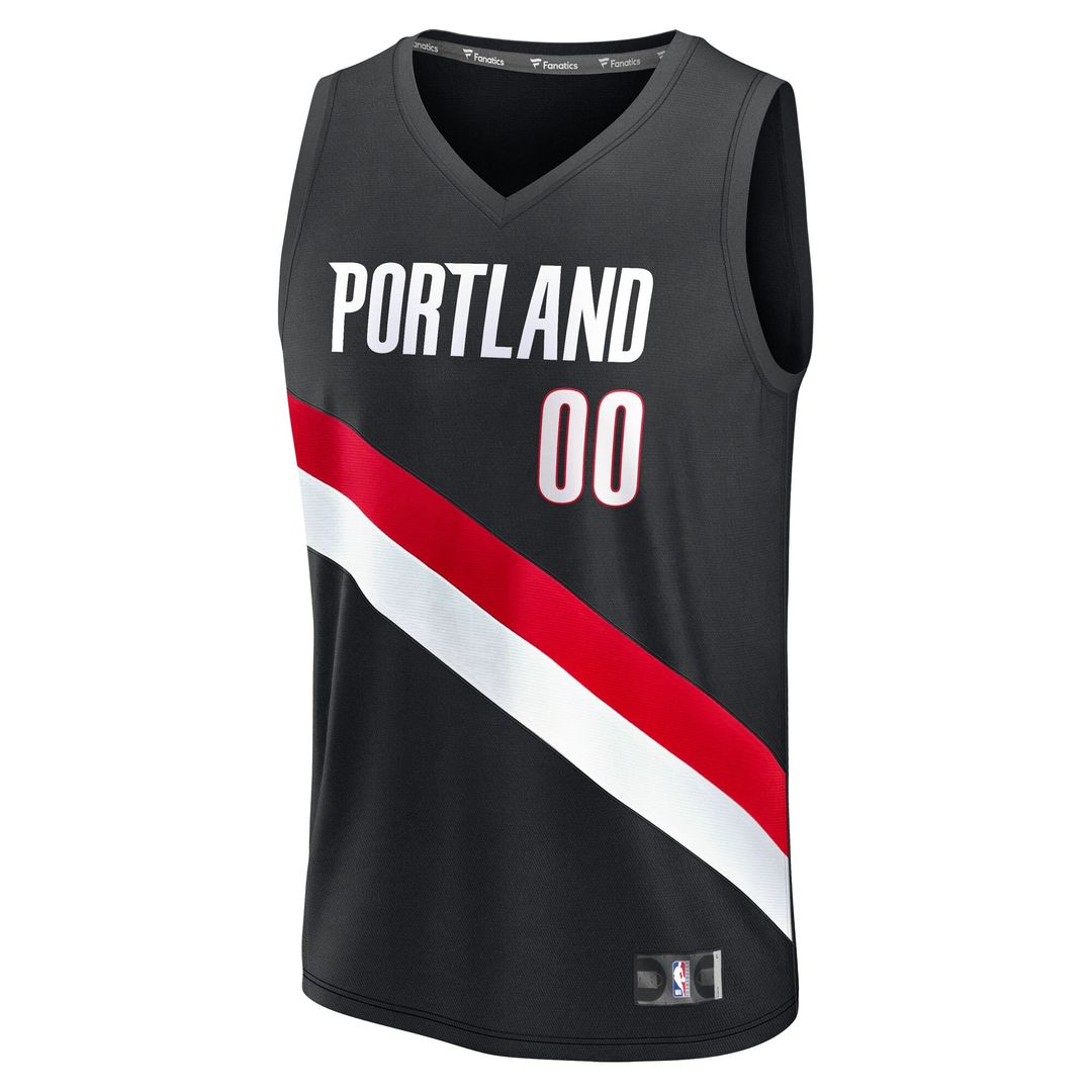 Portland Trail Blazers Fanatics Fast Break Replica Custom Jersey - Association Edition - White