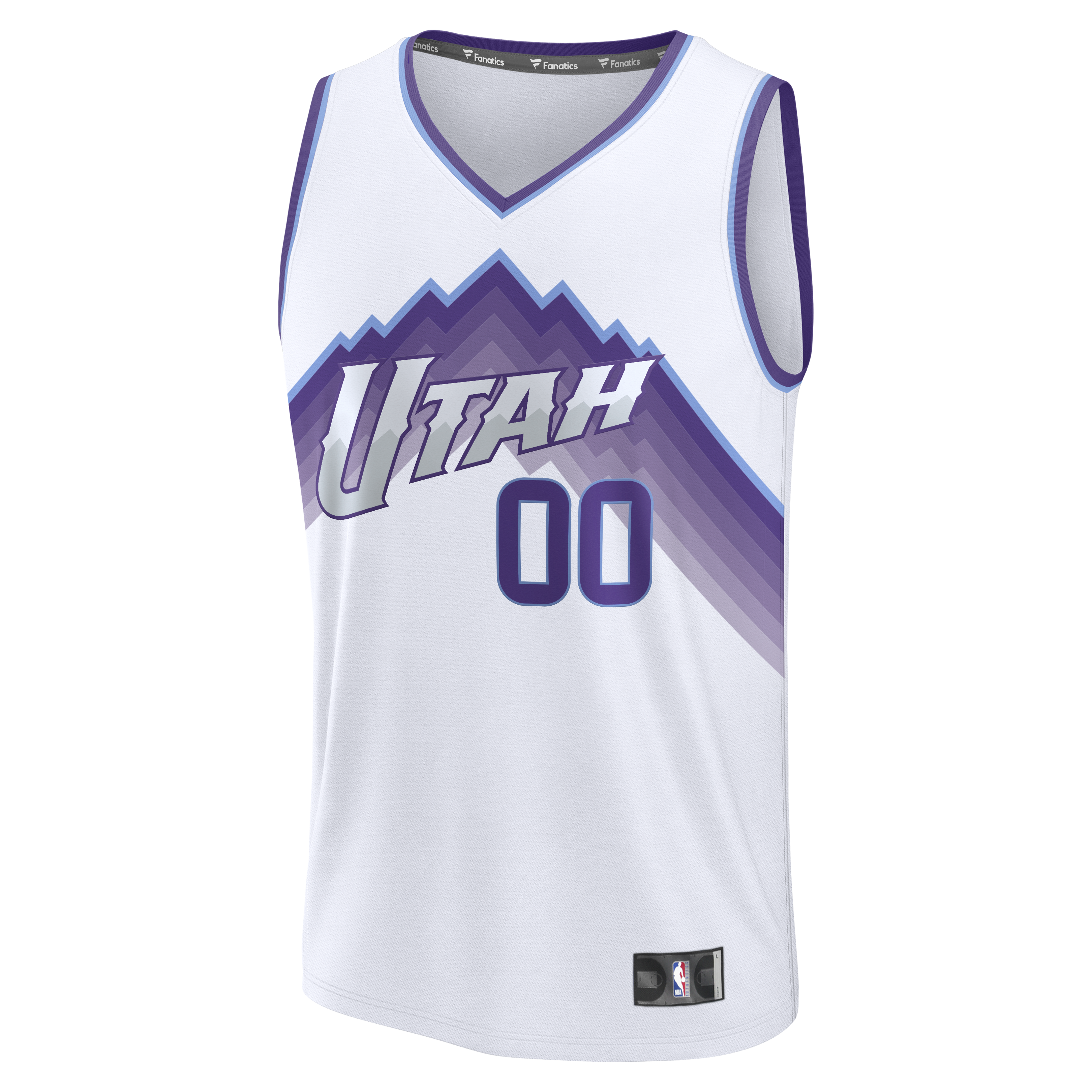 Utah Jazz Fanatics Youth Fast Break Custom Replica Jersey - Black  - Statement Edition