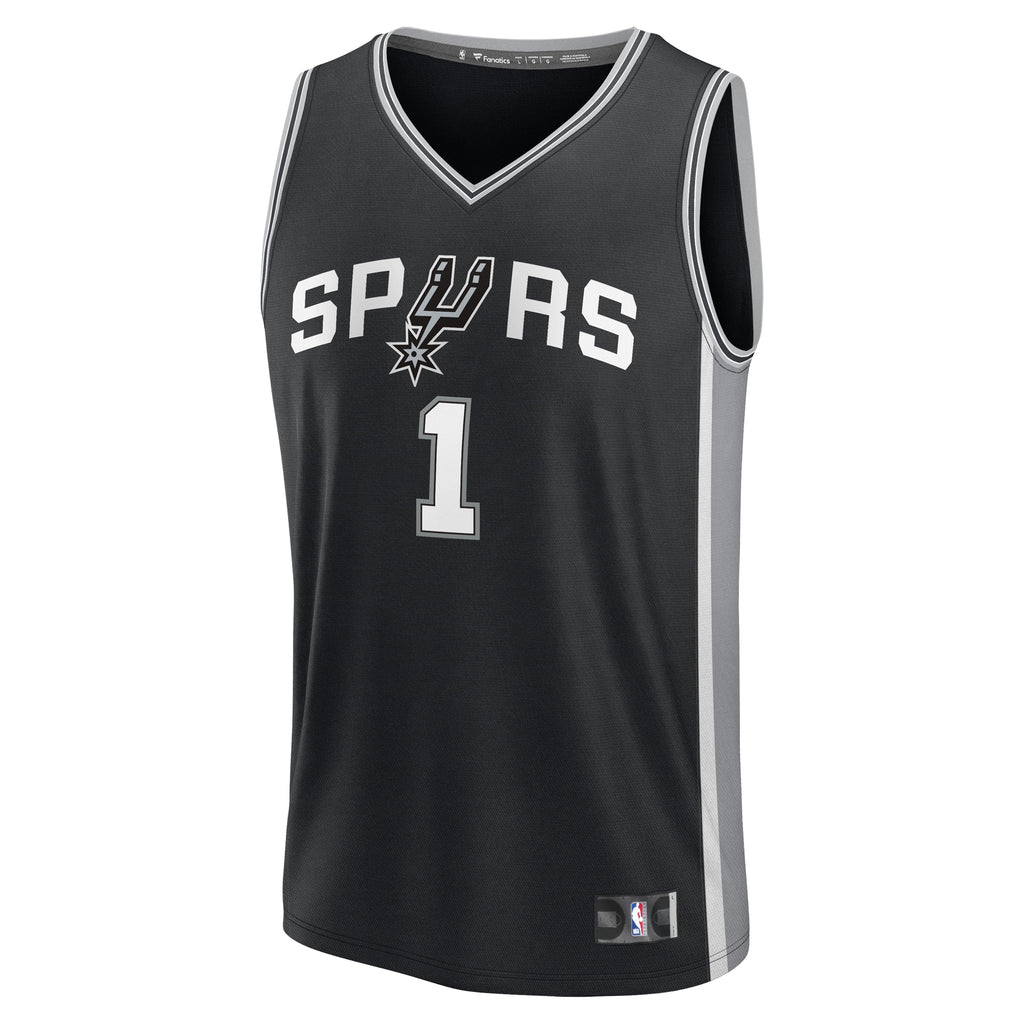 Victor Wembanyama San Antonio Spurs Fanatics Fast Break Replica Player Jersey - Icon Edition - Black