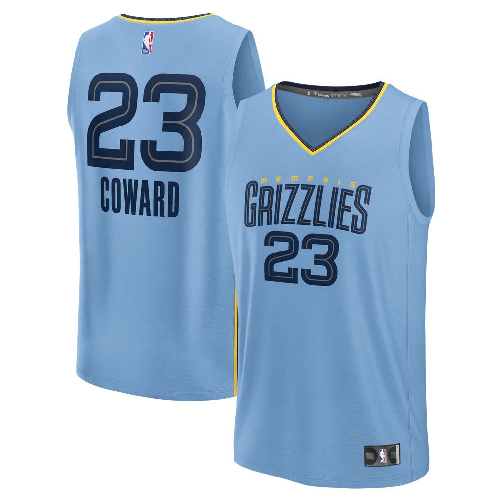 Cedric Coward Memphis Grizzlies Fanatics Fast Break Replica Player Jersey - Statement Edition - Light Blue