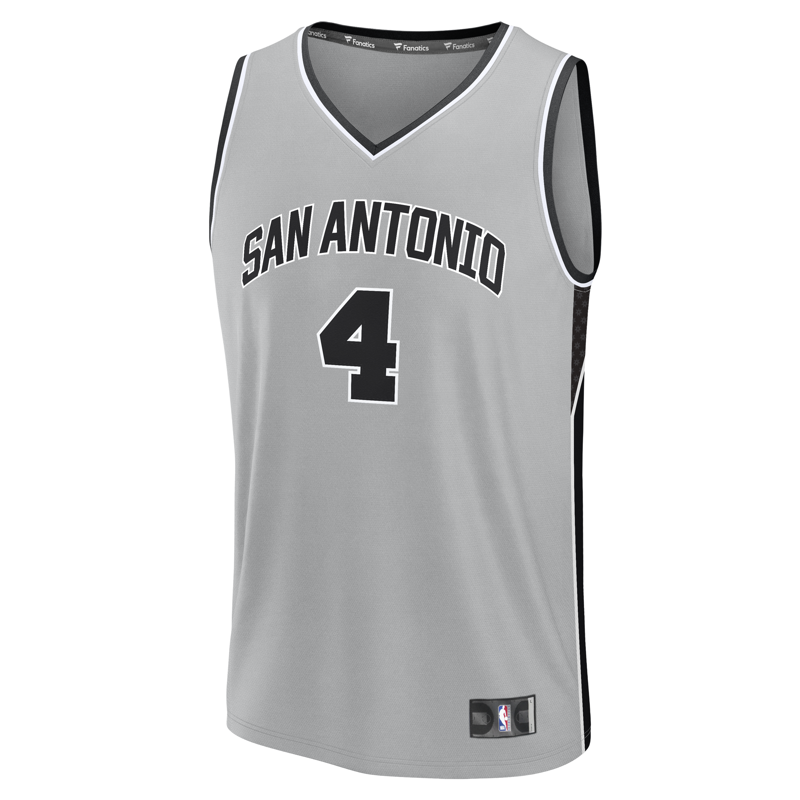De'Aaron Fox San Antonio Spurs Fanatics Fast Break Jersey - Statement Edition - Silver