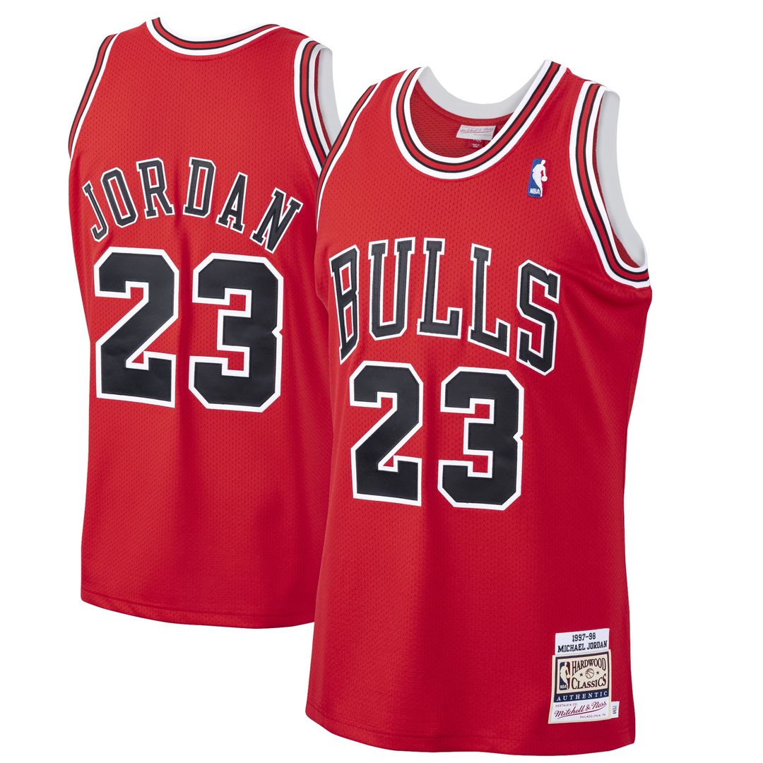 Michael Jordan Chicago Bulls Mitchell & Ness 1995/96 Hardwood Classics Authentic Jersey - Black
