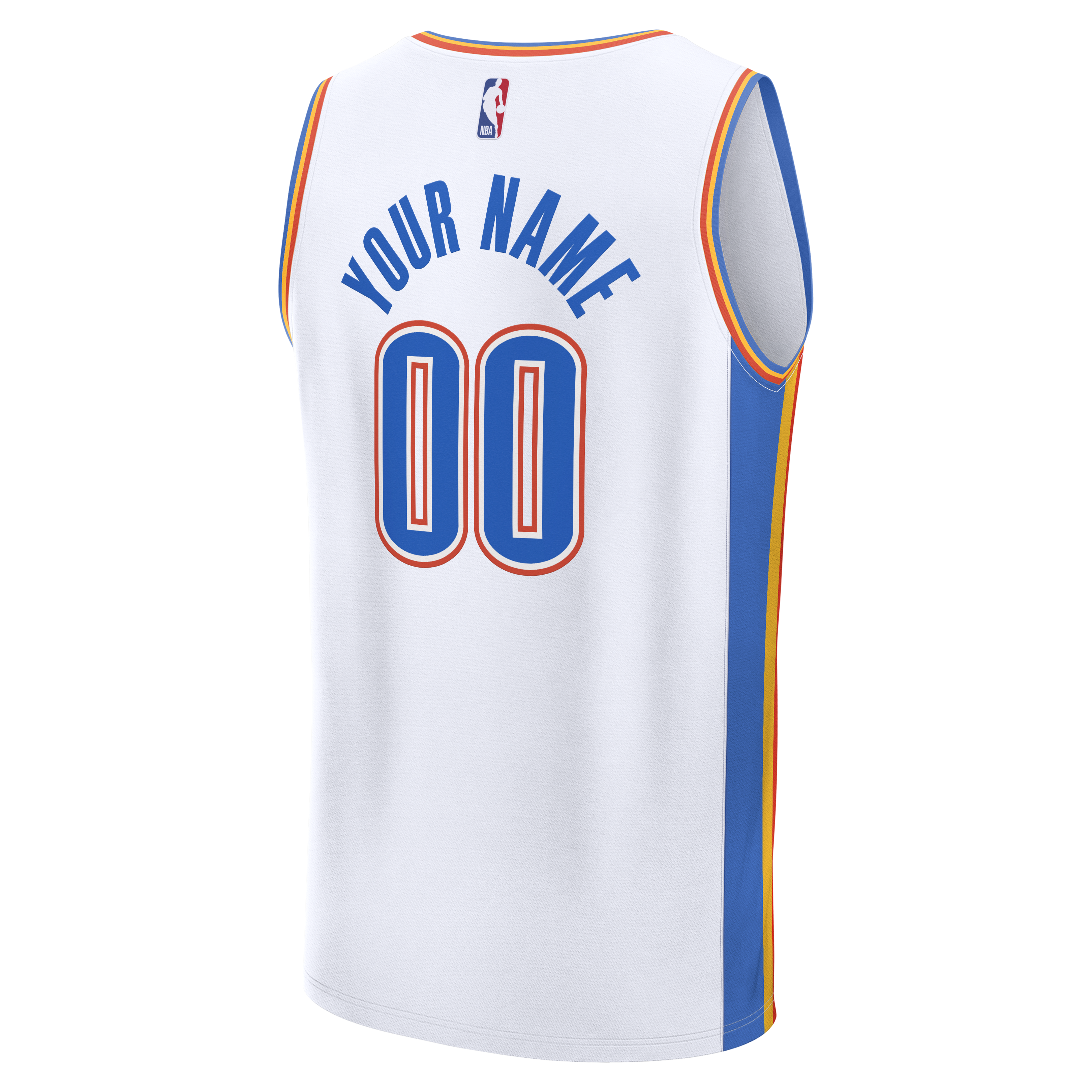 Oklahoma City Thunder Fanatics Youth Fast Break Custom Replica Jersey - Blue  - Icon Edition
