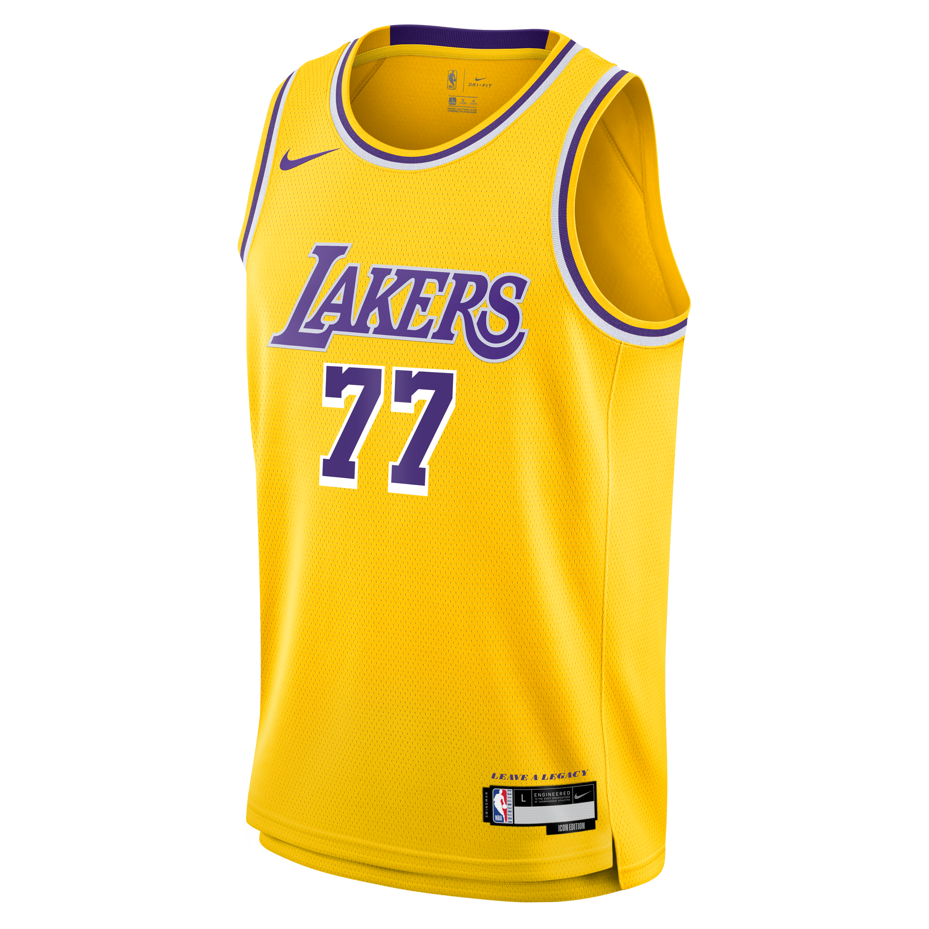 Luka Dončić Los Angeles Lakers Nike Youth Swingman Jersey - Icon Edition - Gold