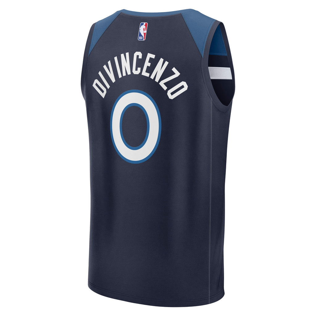 Donte DiVincenzo Minnesota Timberwolves Fanatics Fast Break Replica Player Jersey - Icon Edition - Navy