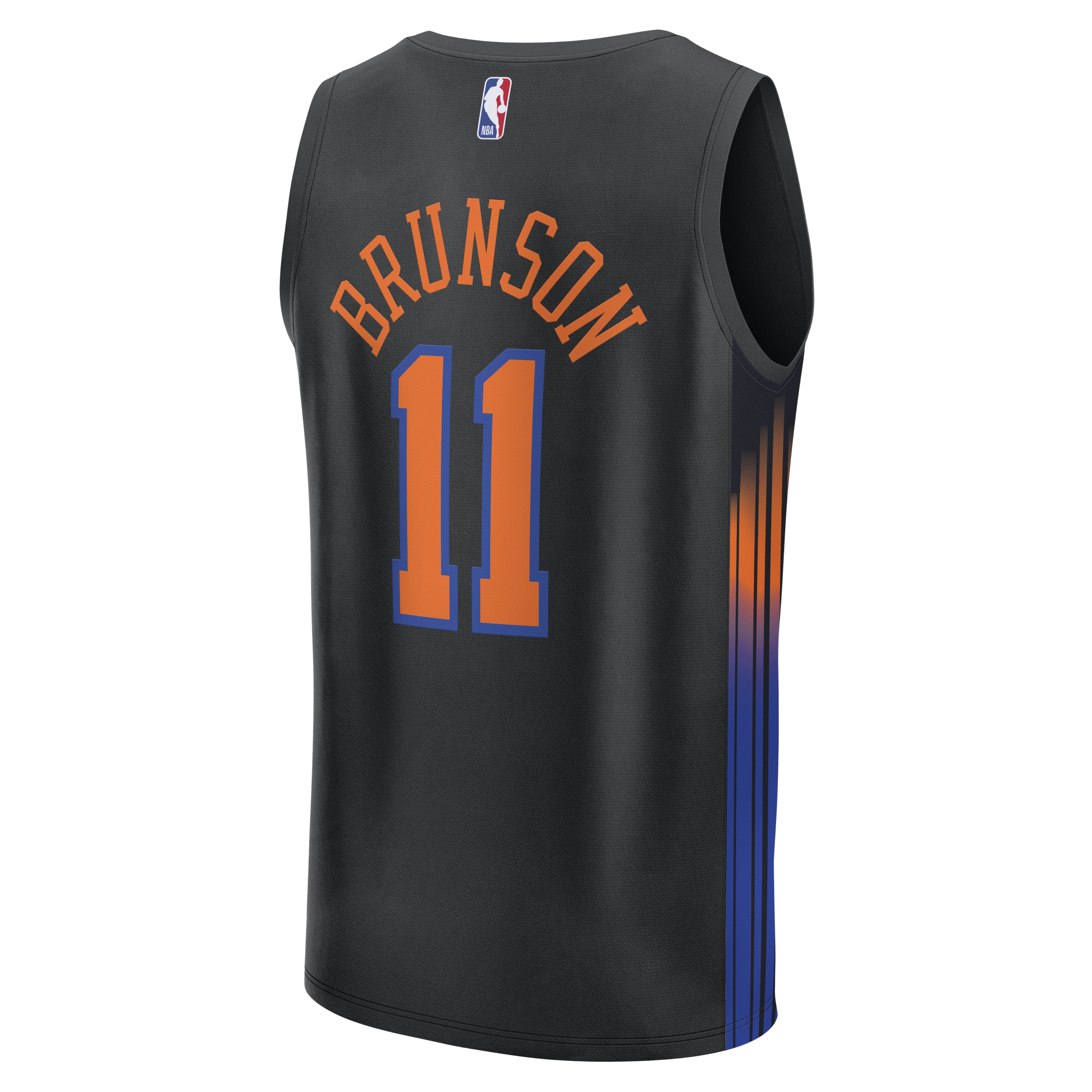Jalen Brunson New York Knicks Fanatics Youth  Fast Break Jersey - Statement Edition - Black