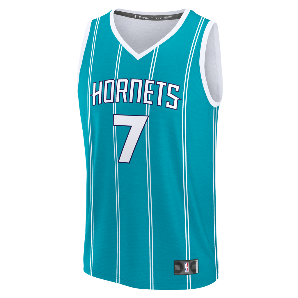 Kon Knueppel Charlotte Hornets Fanatics 2025 NBA Draft First Round Pick Fast Break Replica Jersey - Icon Edition - Teal