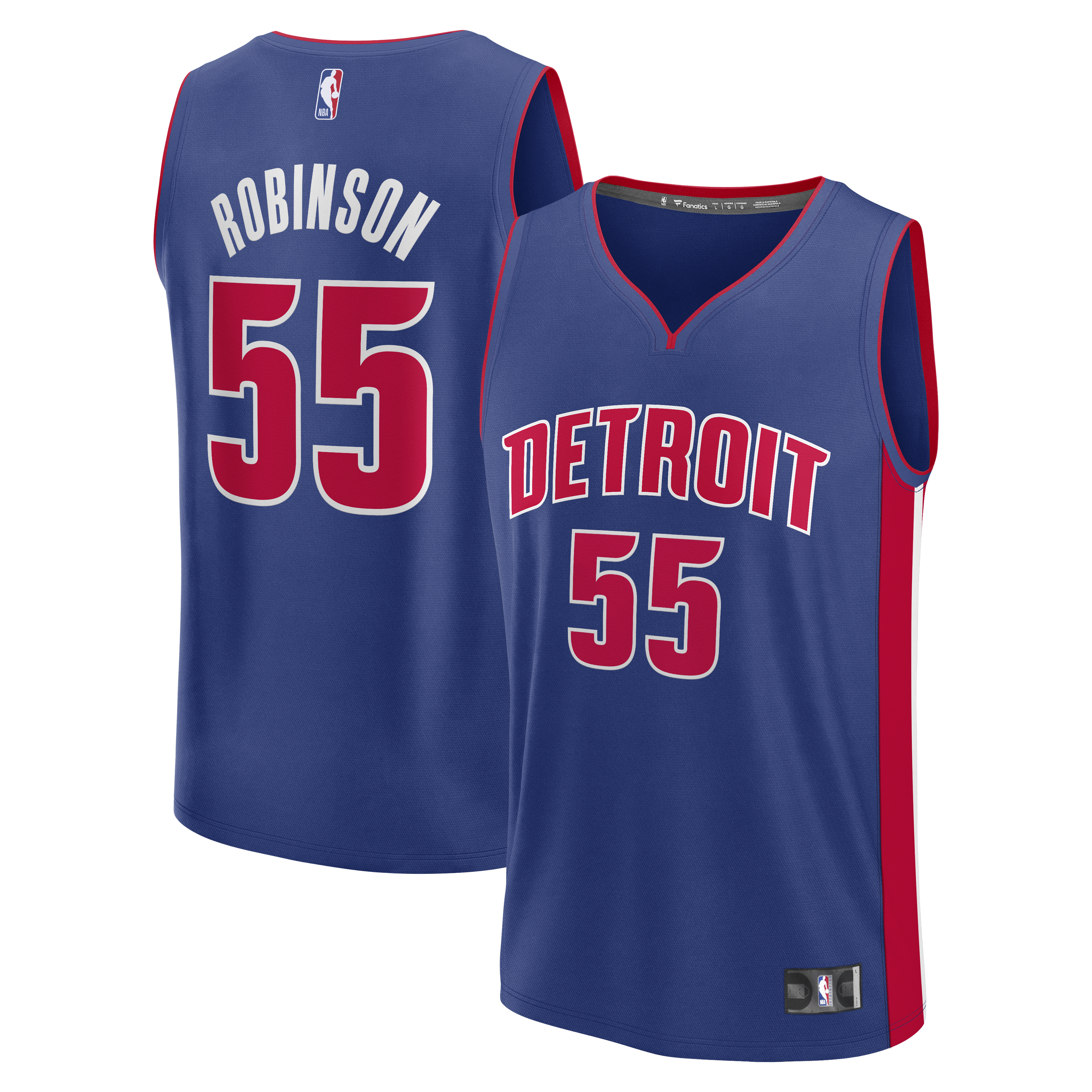Duncan Robinson Detroit Pistons Fanatics Fast Break Jersey - Icon Edition - Blue