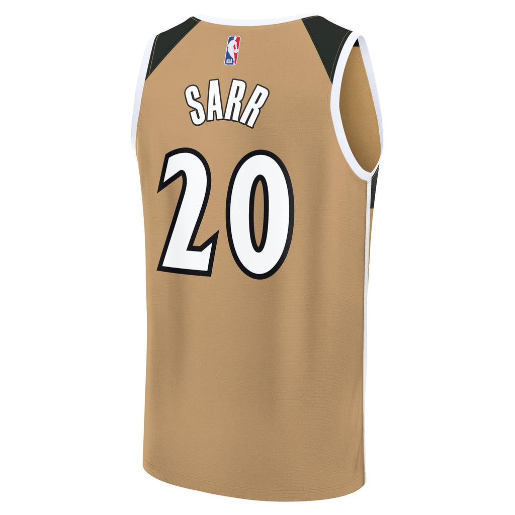 Alex Sarr Washington Wizards Fanatics 2025/26 City Edition Fast Break Jersey - Gold