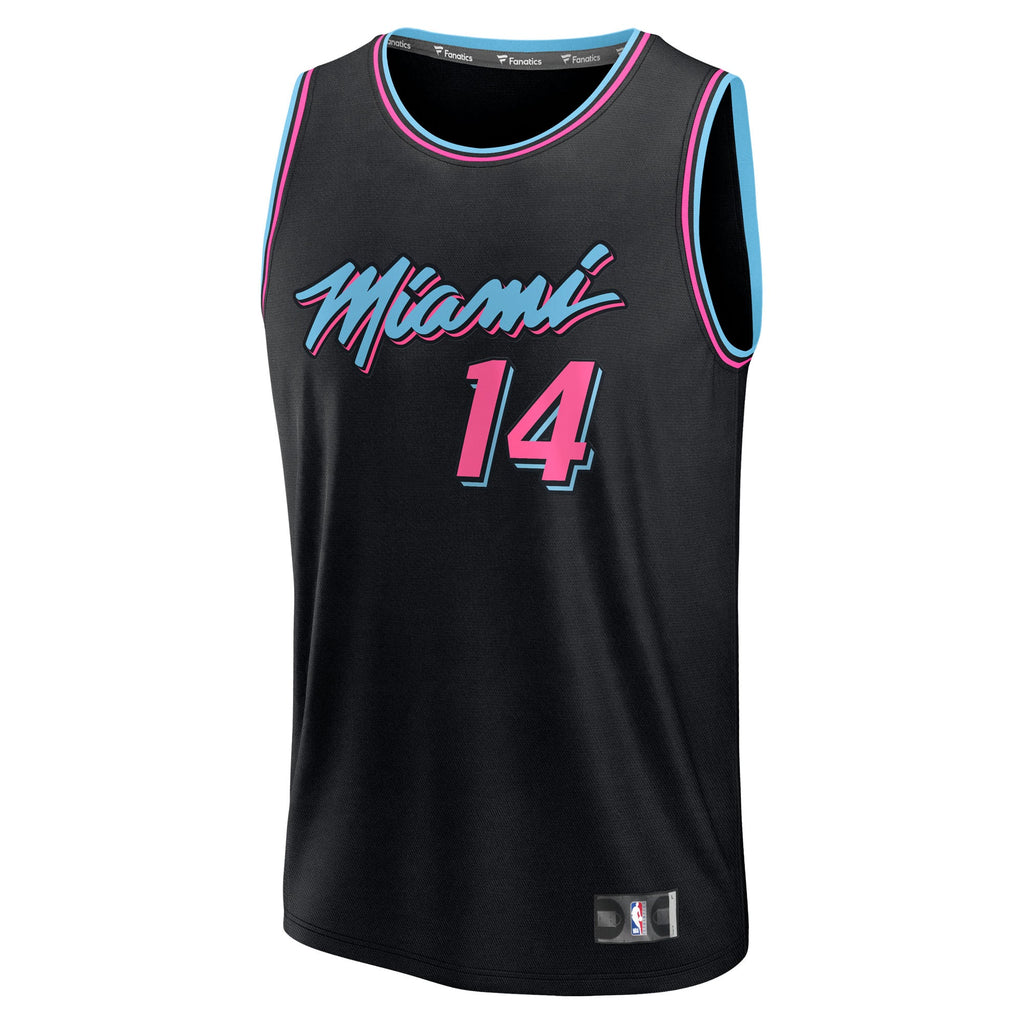 Tyler Herro Miami Heat Fanatics 2025/26 City Edition Fast Break Jersey - Black
