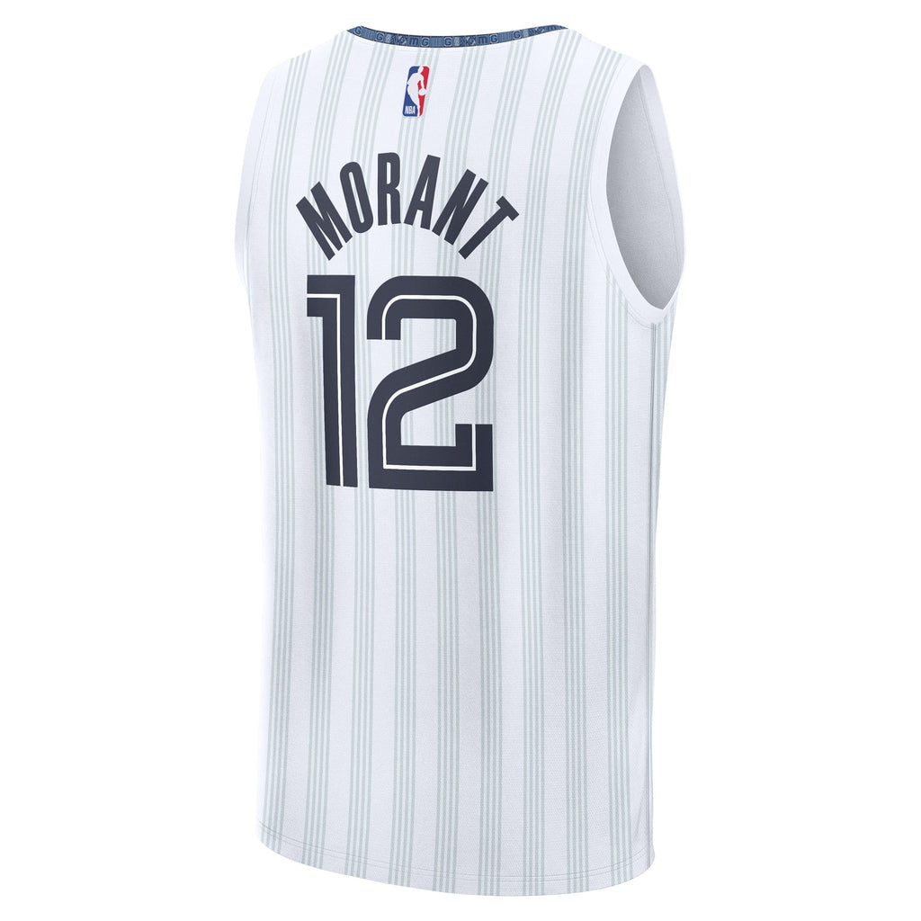 Ja Morant Memphis Grizzlies Fanatics 2025/26 City Edition Fast Break Jersey - White