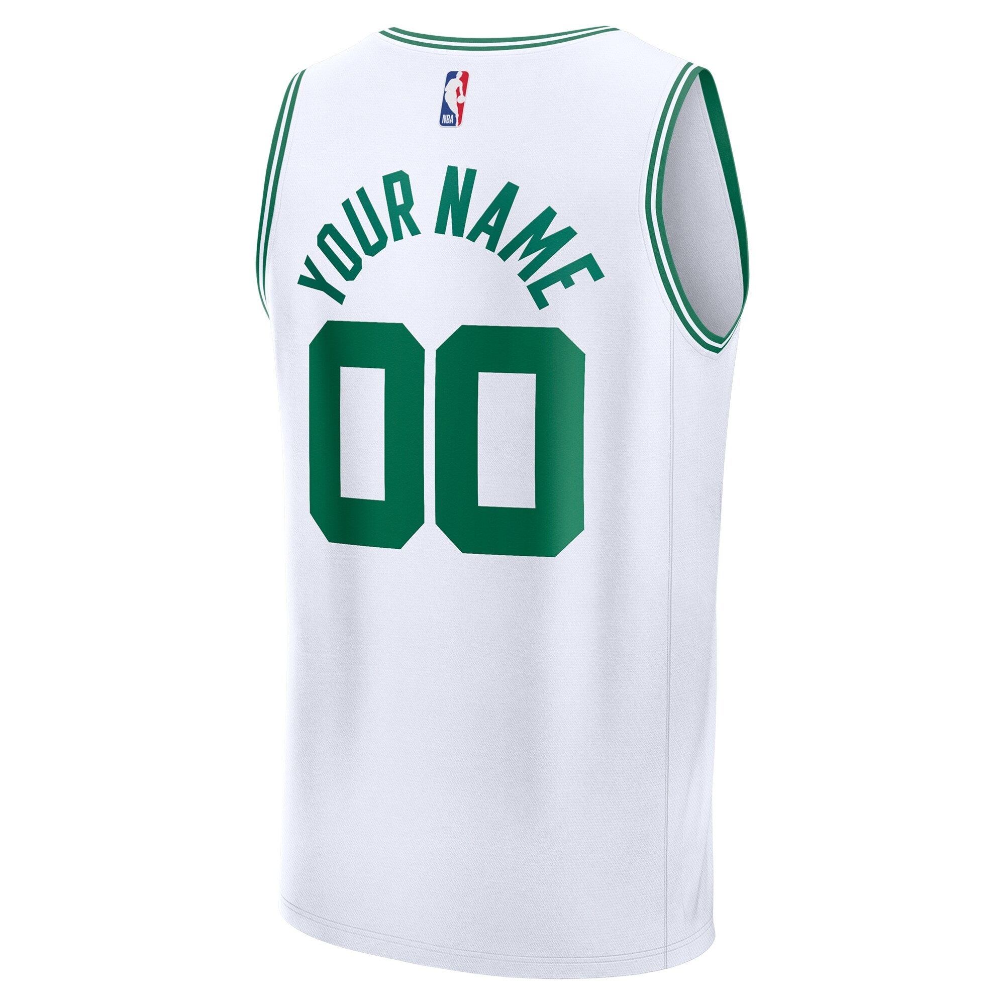 Boston Celtics Fanatics Youth Fast Break Custom Replica Jersey - White  - Association Edition