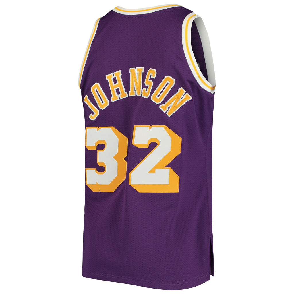 Magic Johnson Los Angeles Lakers Mitchell & Ness 1984/85 Hardwood Classics Authentic Jersey - Gold