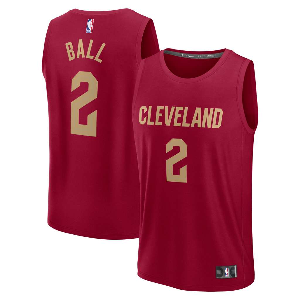 Lonzo Ball Cleveland Cavaliers Fanatics Fast Break Replica Jersey - Wine - Icon Edition