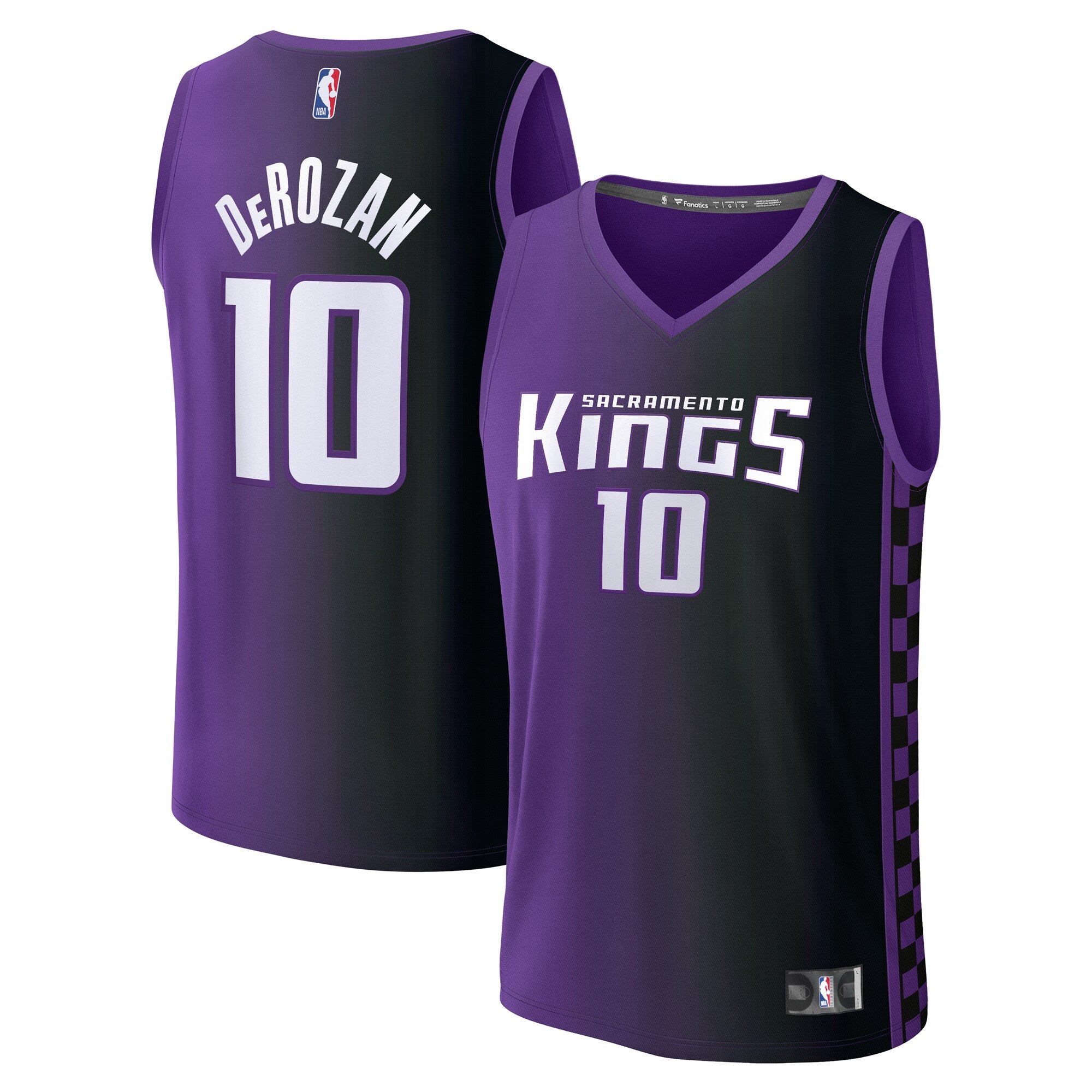 DeMar DeRozan Sacramento Kings Fanatics Youth Fast Break Replica Player Jersey - Statement Edition - Purple