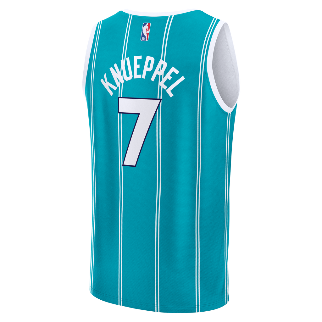 Kon Knueppel Charlotte Hornets Fanatics 2025 NBA Draft First Round Pick Fast Break Replica Jersey - Icon Edition - Teal