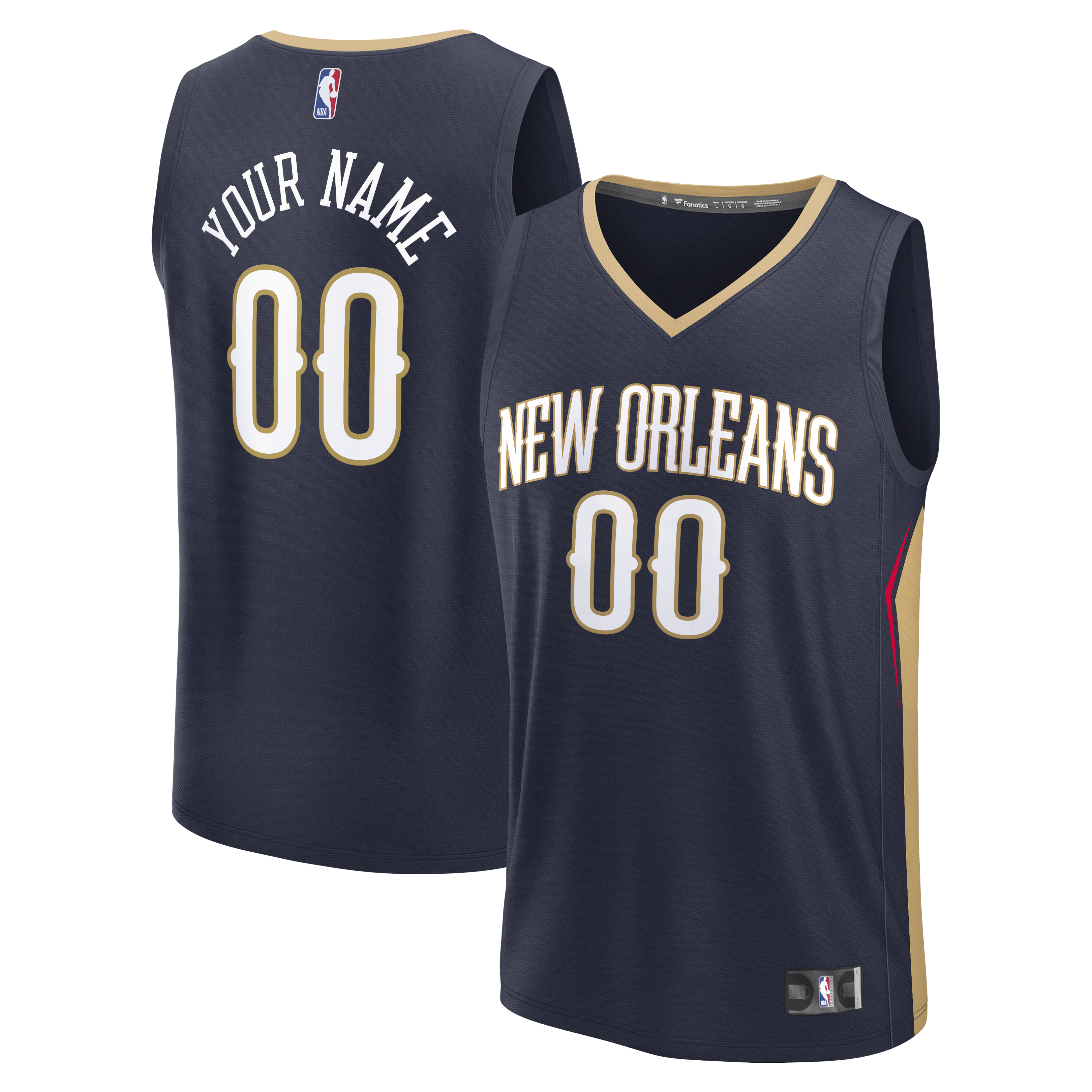 New Orleans Pelicans Fanatics Fast Break Custom Jersey - Statement Edition - Red